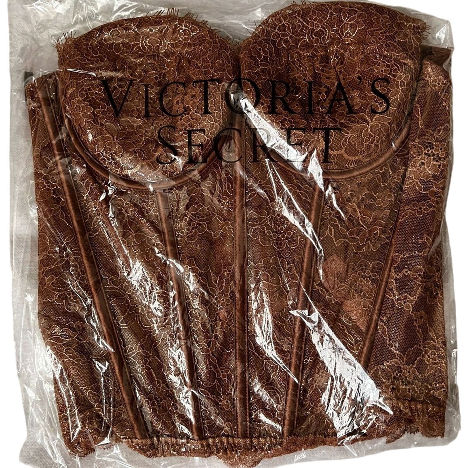 Victoria's Secret Victorias' Secret Very Sexy Floral Lace Corset Top, M/36A Size ONE SIZE - 5 Thumbnail