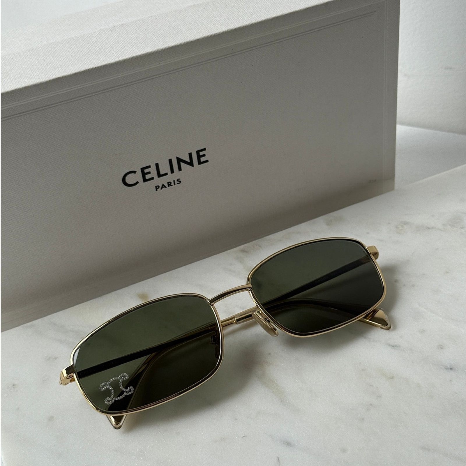 Celine NEW Celine CL4240IS Crystal Embellished Sunglasses  display picture 2