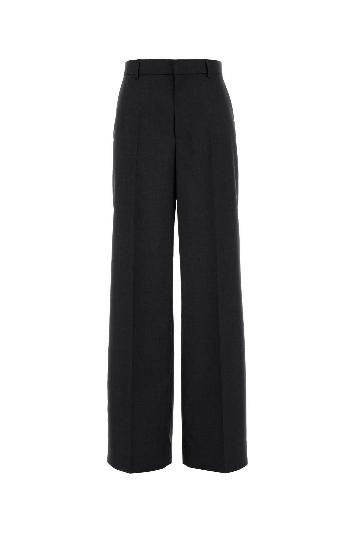 Gucci Charcoal Wool Wide-Leg Pant Size 28" / US 6 / IT 42 - 1 Thumbnail