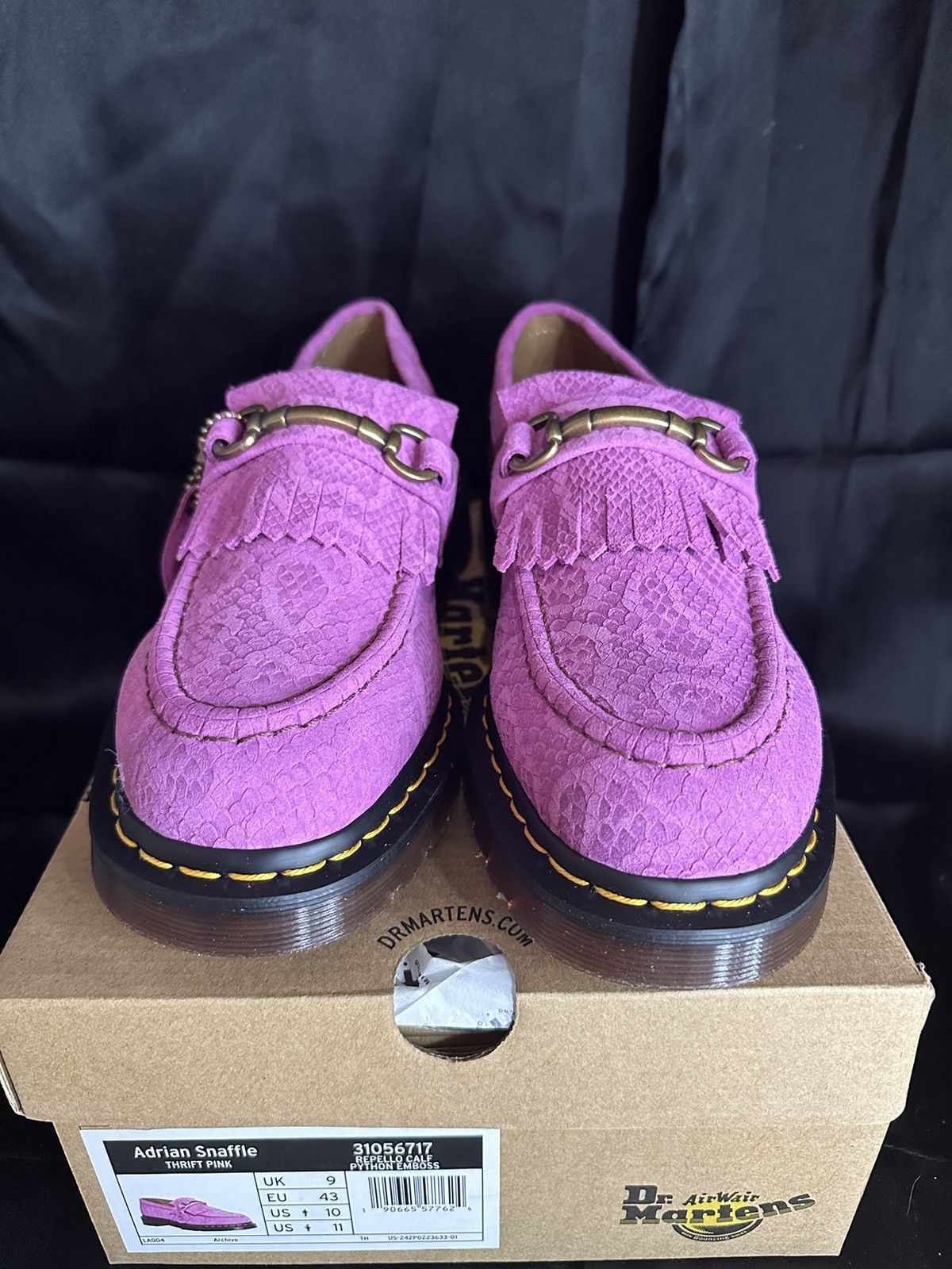 image of Dr Martens Adrian Snaffle Loafer in Pink, Men's (Size 10)