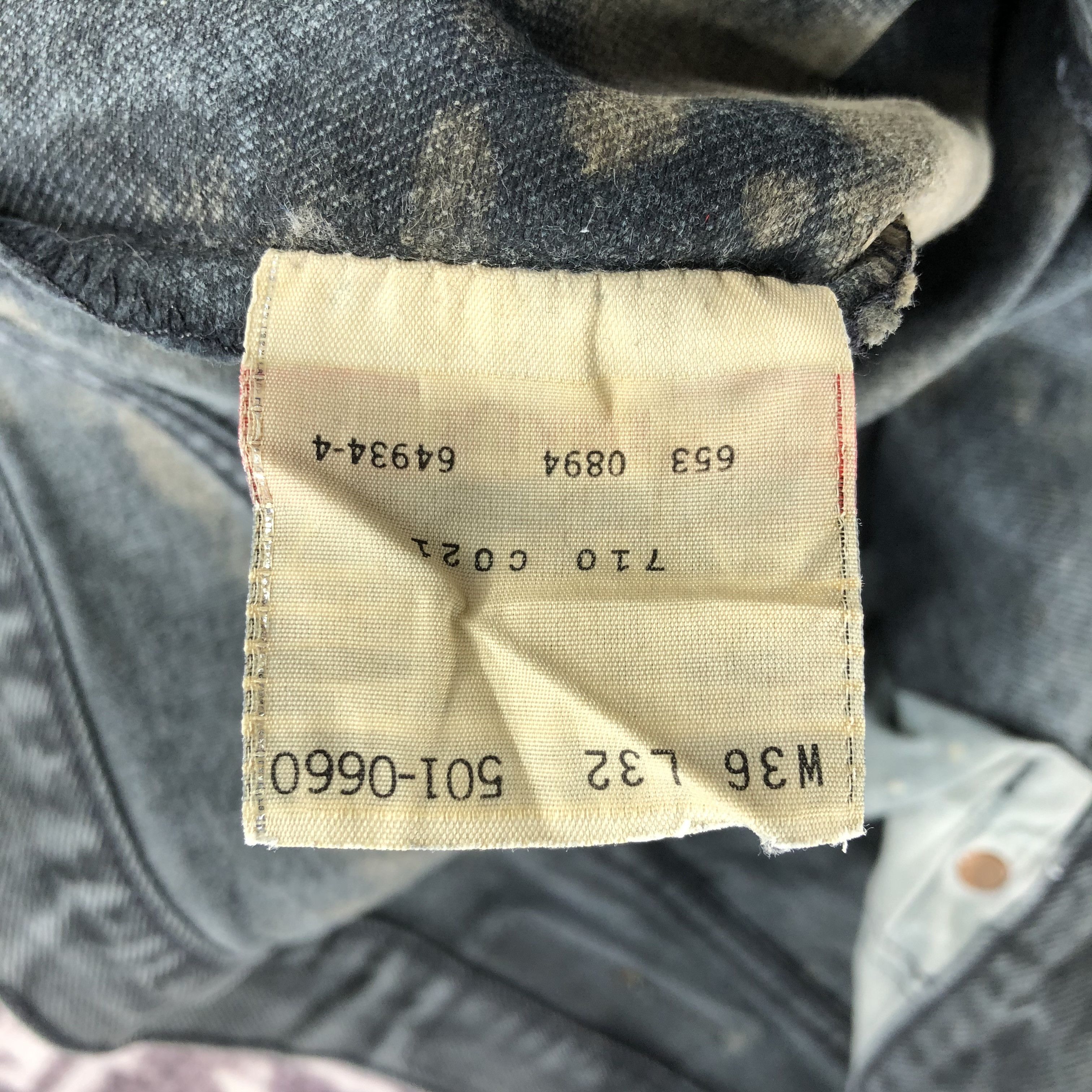 Levi's × Vintage Vintage 90s Levis 501 Faded Black Jeans-JM2432 Size US 36 / EU 52 - 13 Thumbnail