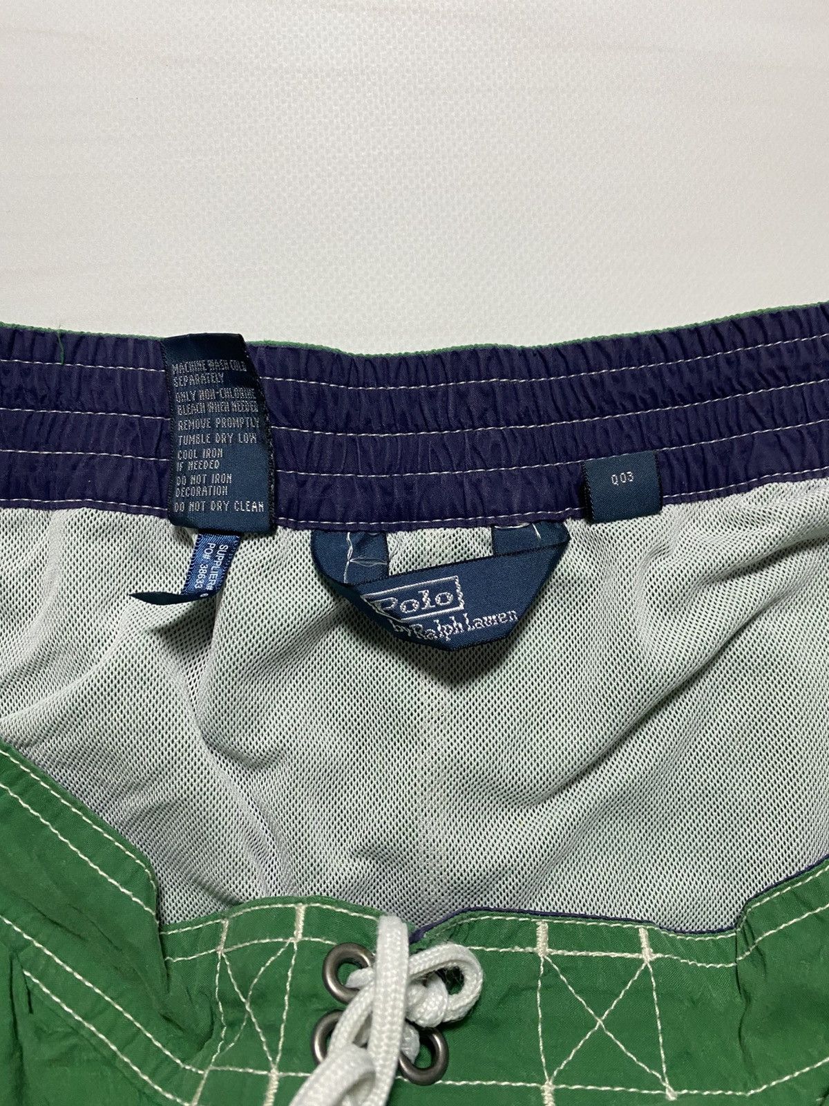 Polo Ralph Lauren × Vintage Vintage Polo Ralph Lauren Big pony 3 number y2k shorts Size US 34 / EU 50 - 3 Thumbnail