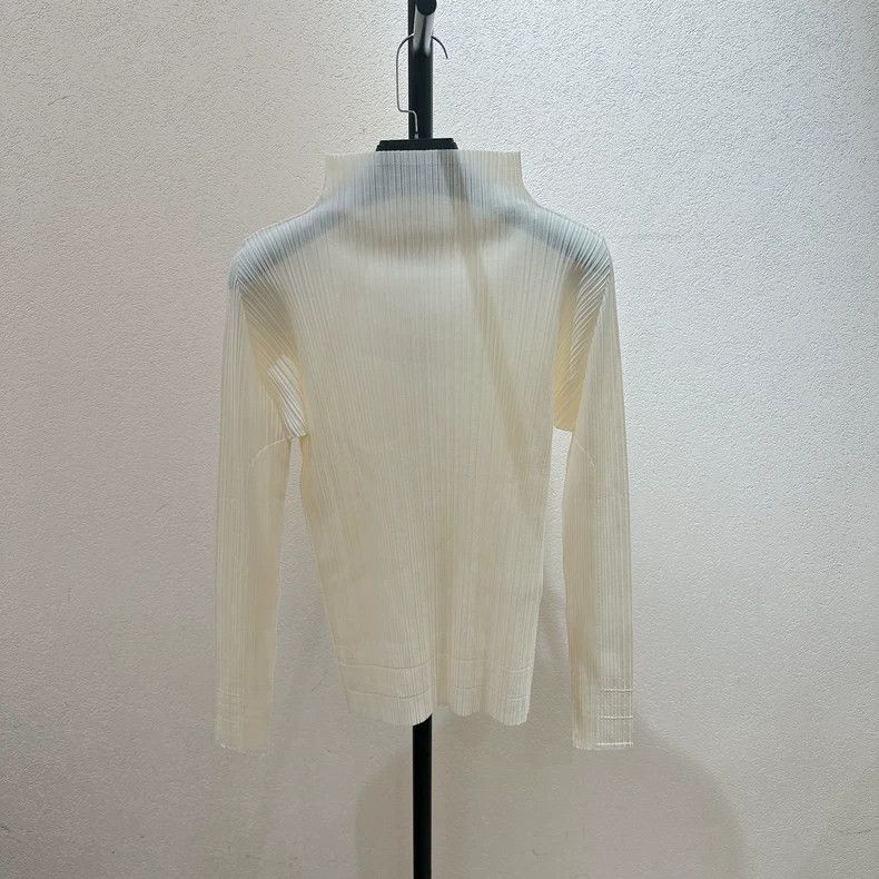 Issey Miyake Issey Miyake White Turtleneck Top - dmc Size US M / EU 48-50 / 2 - 1 Thumbnail