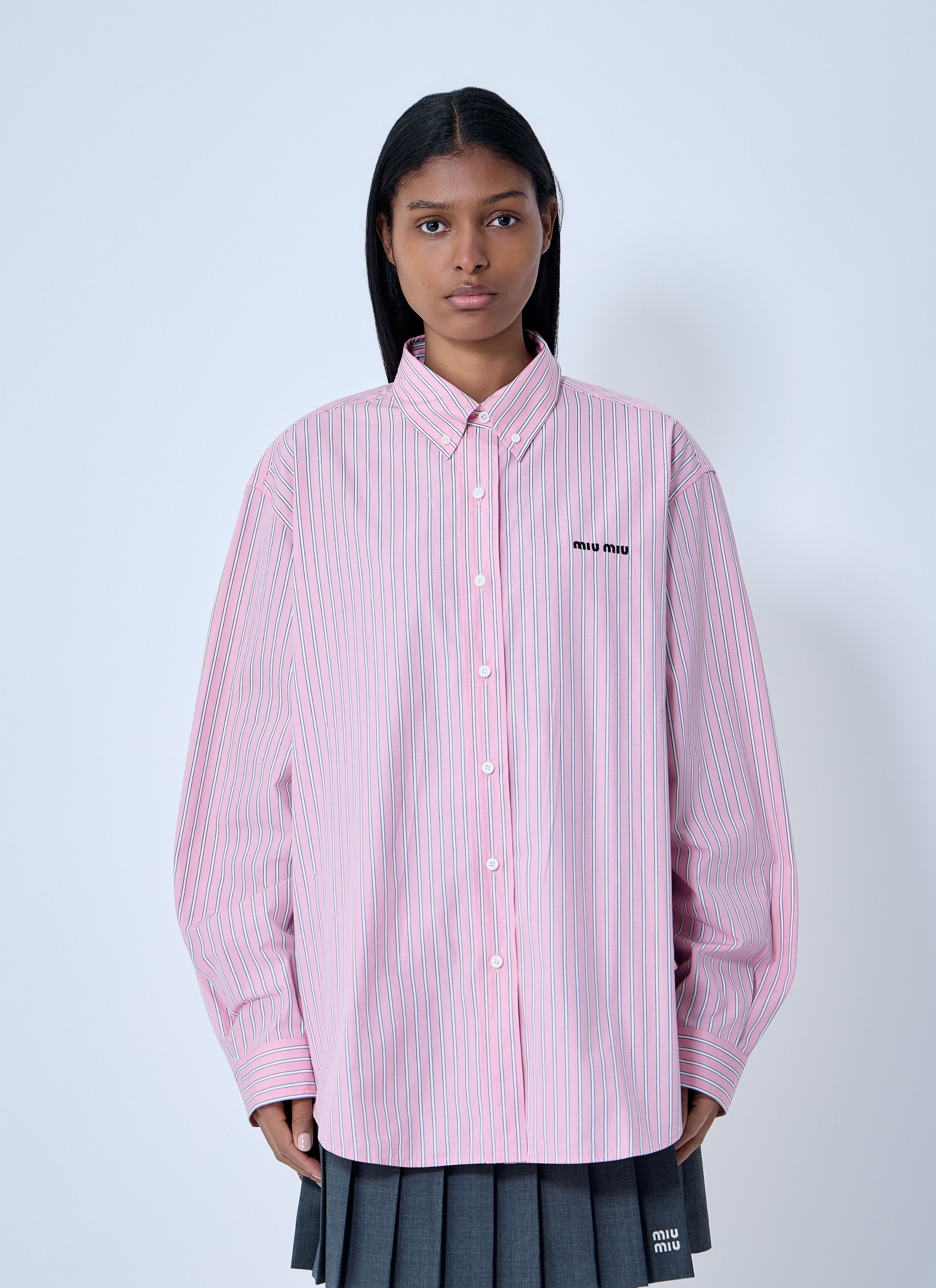 Miu Miu Poplin Shirt Size M / US 6-8 / IT 42-44 - 1 Thumbnail