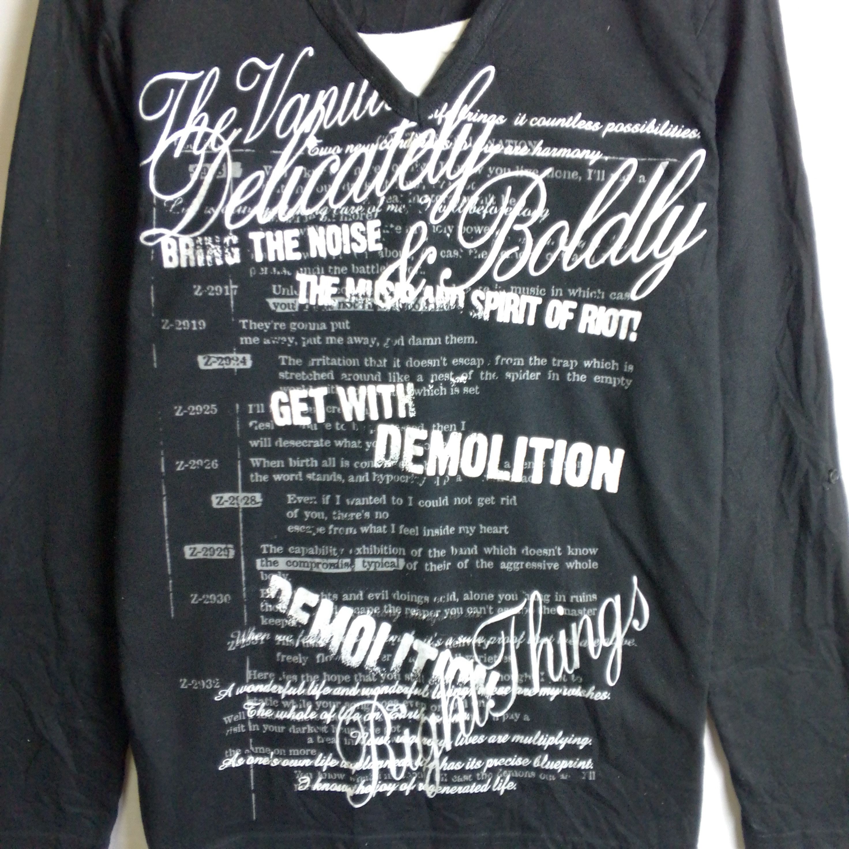 If Six Was Nine Repezeen Punk Poem Long Sleeve LGB Style Size US M / EU 48-50 / 2 - 4 Thumbnail