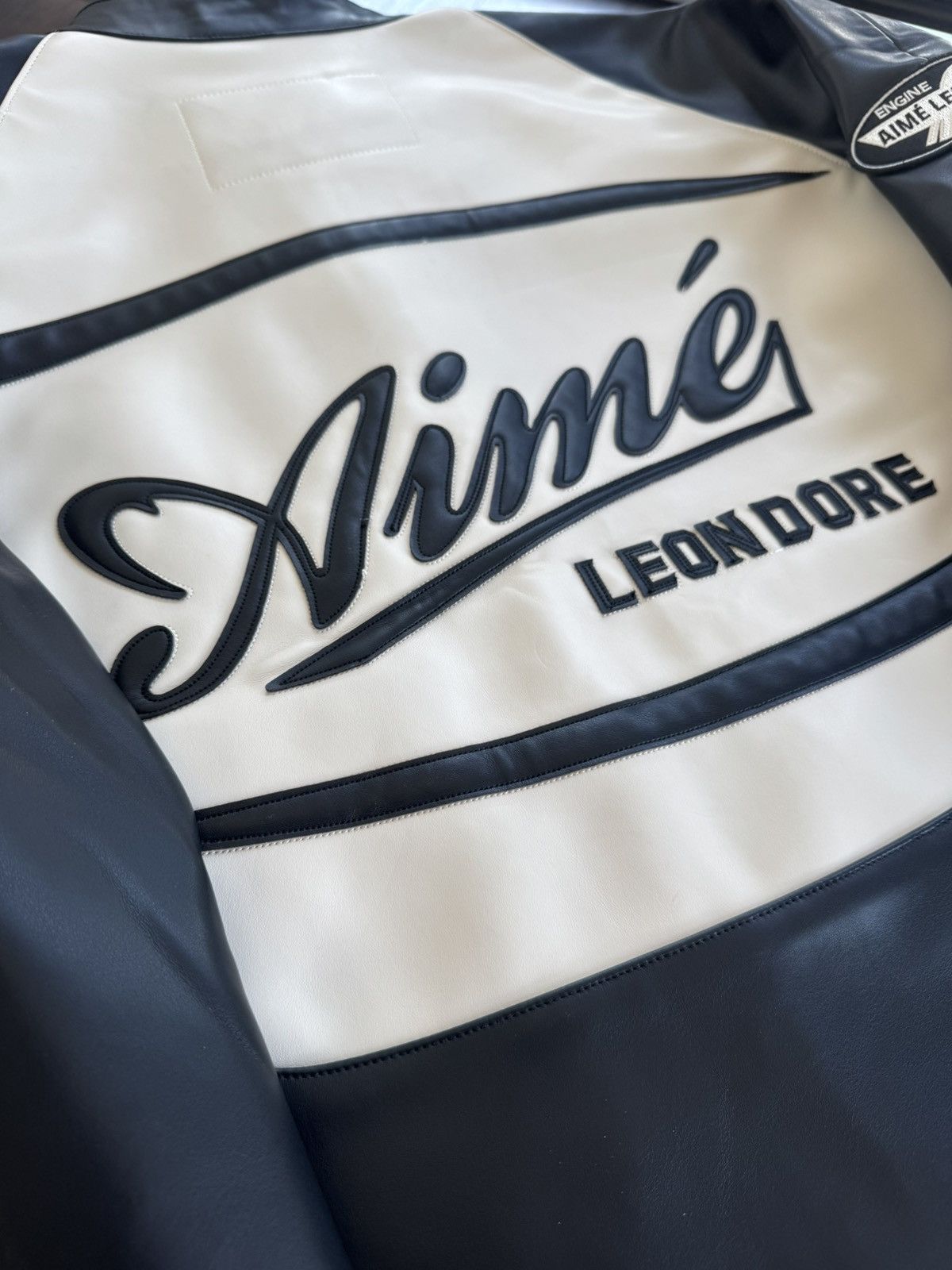 Aime Leon Dore Aime Leon Dore Leather Café Racer Jacket Size US S / EU 44-46 / 1 - 16 Thumbnail