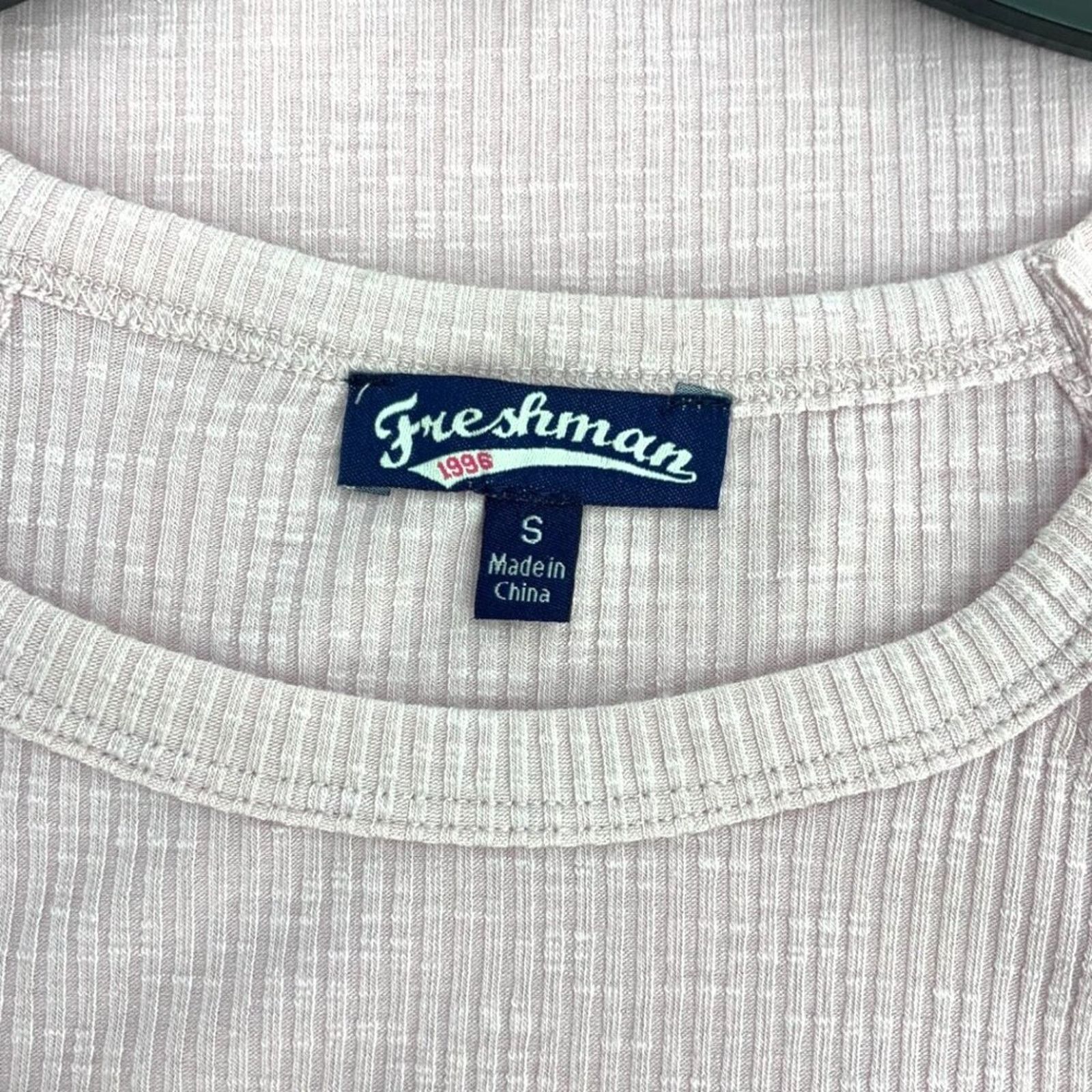 Other Freshman Knit Ribbed Pink Lightweight Tank Top Sz Small NWOT Size S / US 4 / IT 40 - 3 Thumbnail