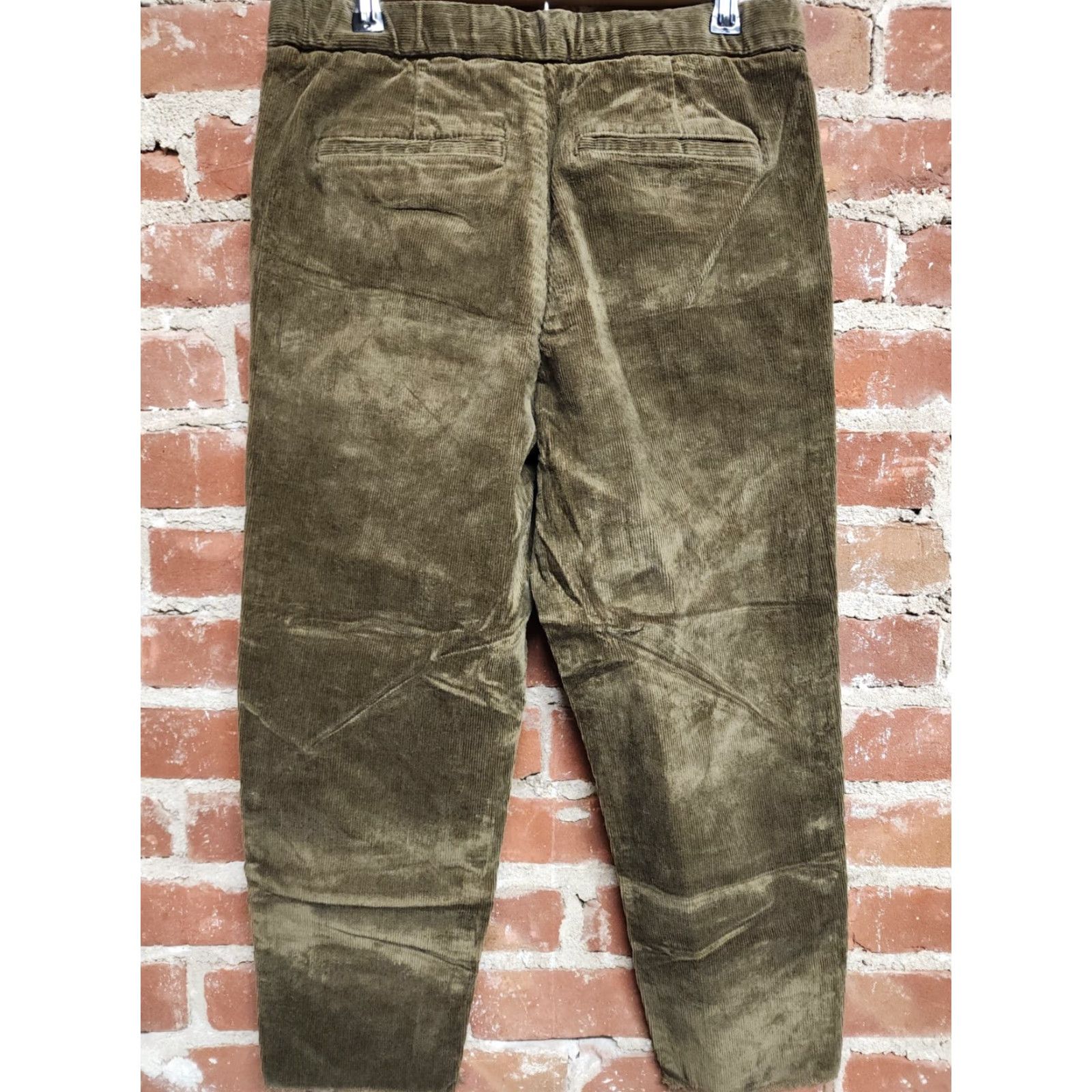 Zara Zara Mens Brown Corduroy Pants Slim Fit 5-Pocket Design Casual Chino Size US 29 - 2 Thumbnail
