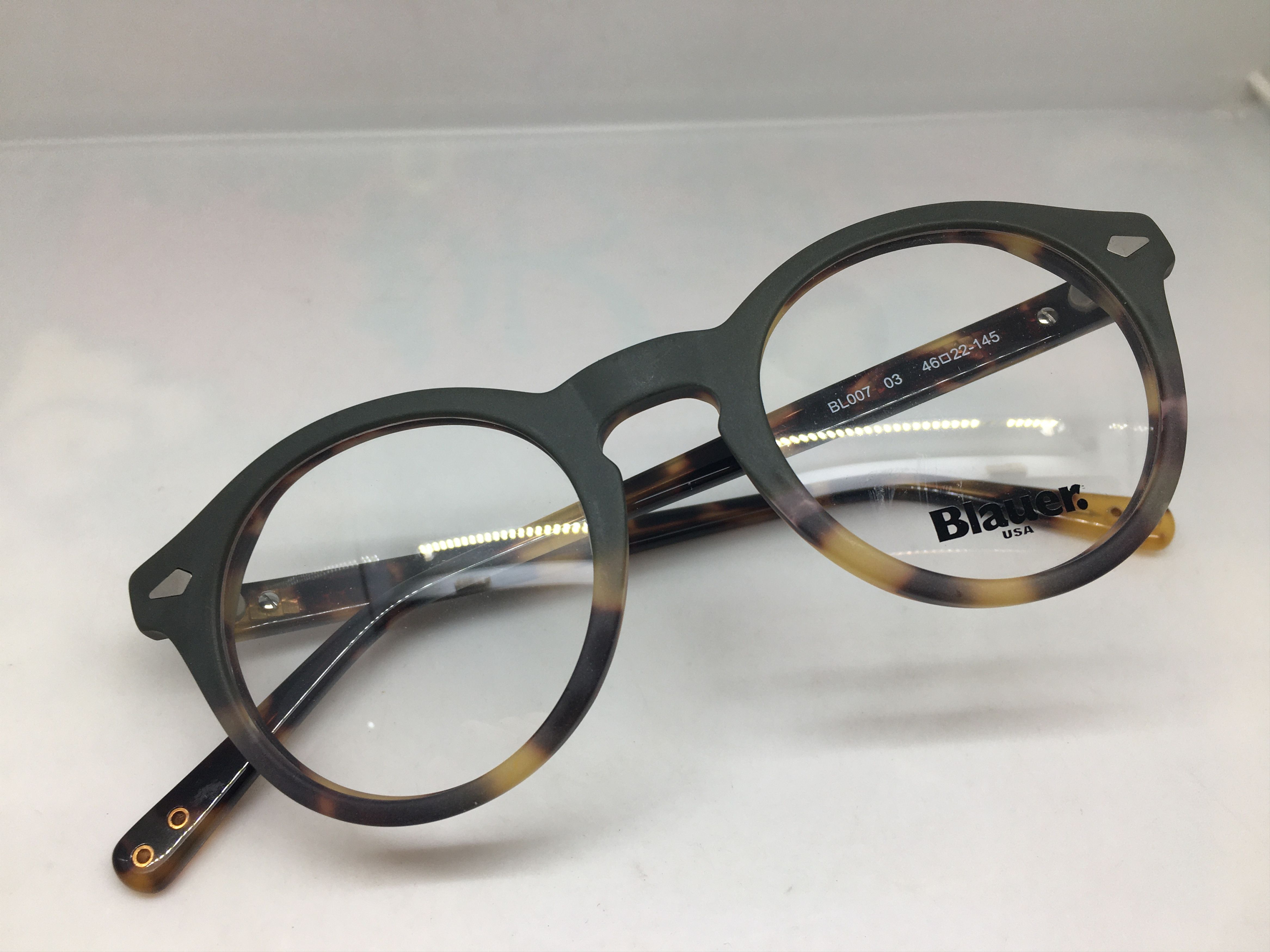 Other Blauer Matte Tortoise PREPPY Keyhole Eyeglasses Frame Size ONE SIZE - 5 Thumbnail