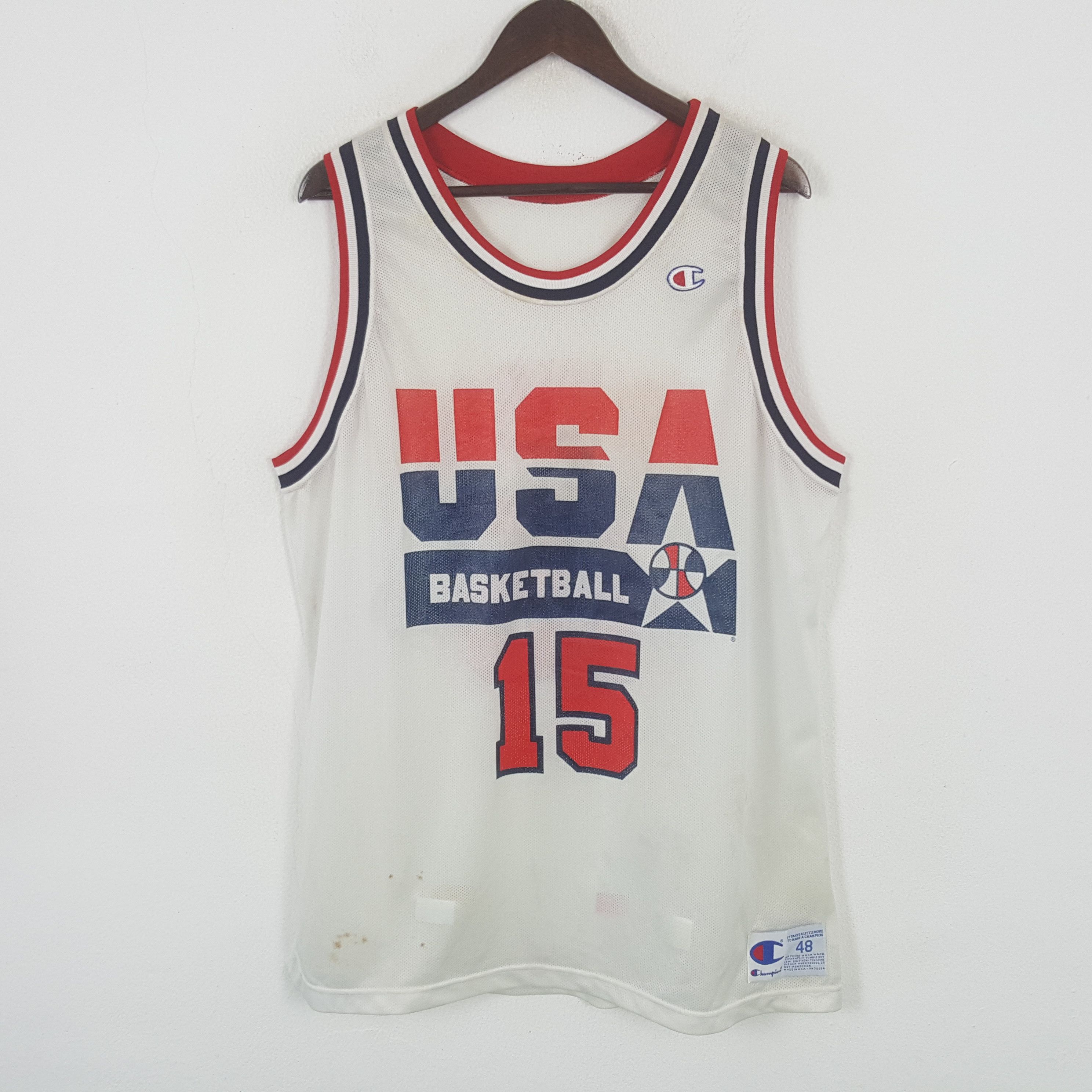 Champion x USA Basketball Johnson 15 Tank Jersey Shirt