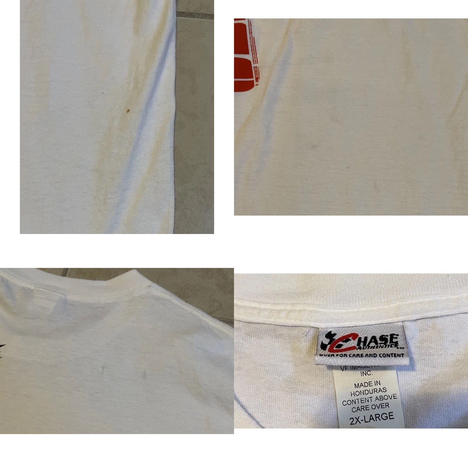 Chase Authentics VINTAGE NASCAR Kasey Kahne Faded All Over Print Shirt XL Men White 80s Grunge Biker Racing Cars USA Rock Retro - Mens Size US XL / EU 56 / 4 - 8 Thumbnail