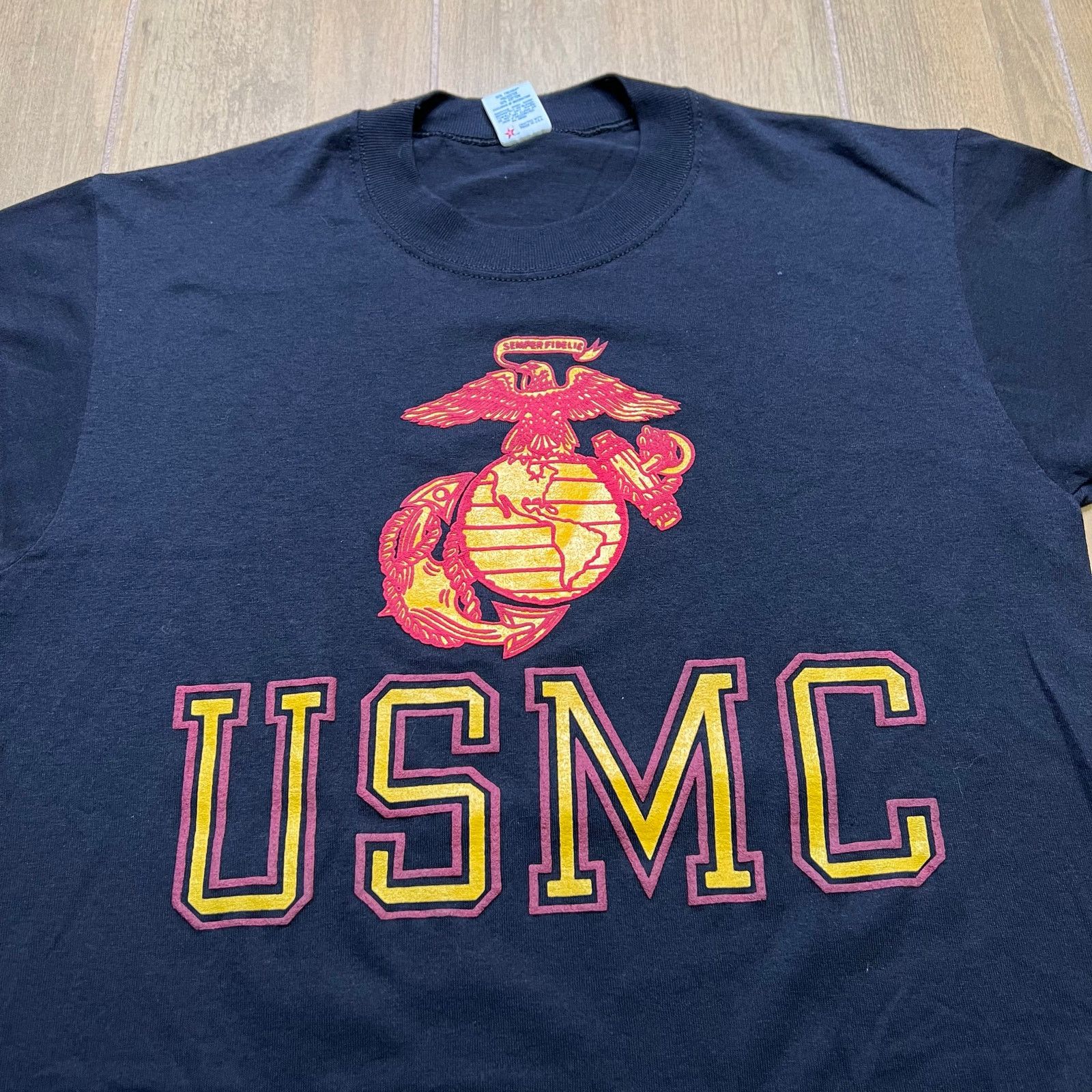 Vintage Vintage USMC T Shirt Marine Corps Eagle Globe Anchor USA M Size US M / EU 48-50 / 2 - 3 Thumbnail
