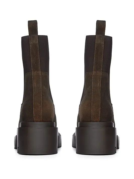 Rick Owens os11x0226 Beatle Bogun Leather Chelsea Boots In Brown Size US 10 / EU 43 - 3 Thumbnail