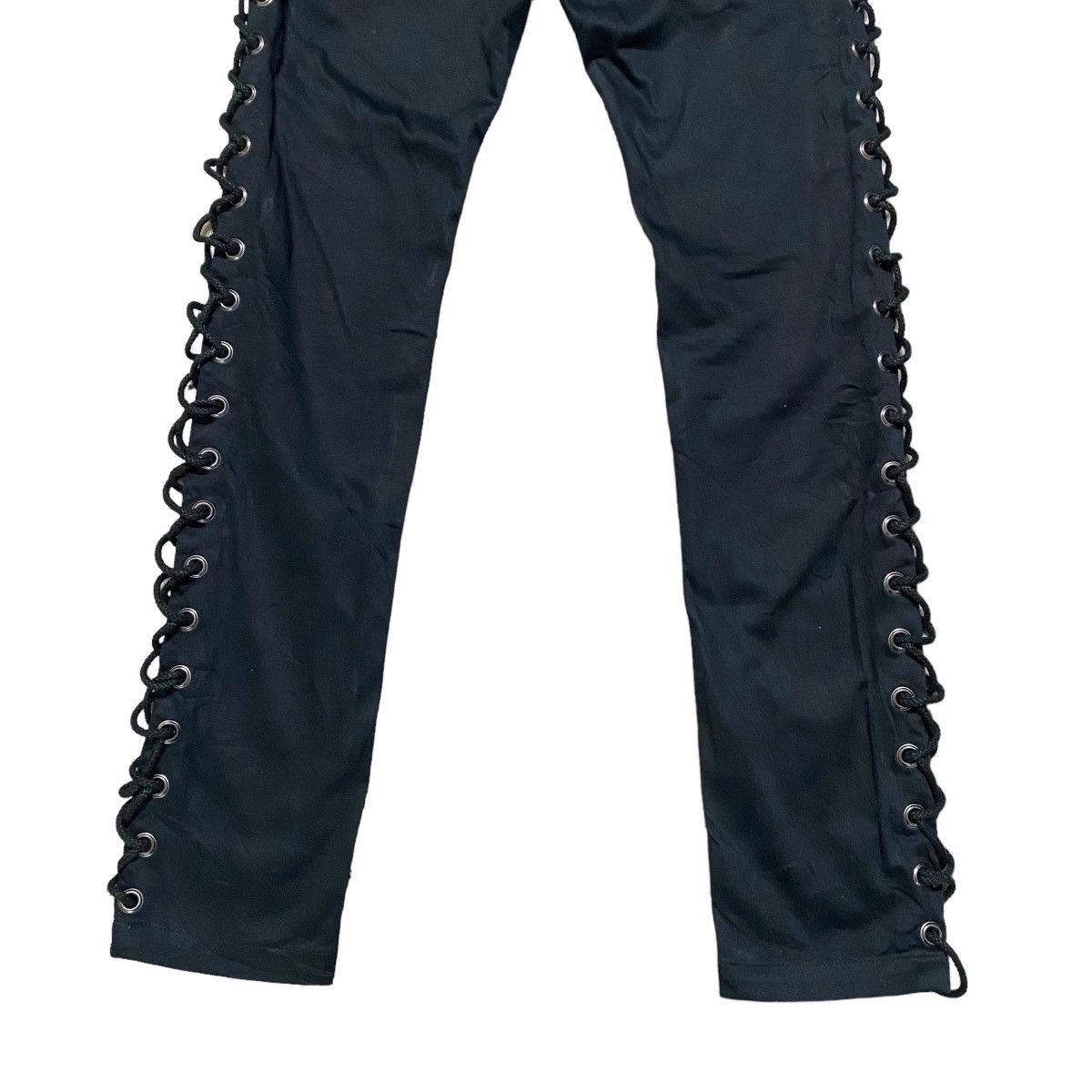 Japanese Brand BLACK VARIA Lace Up Skinny Jeans Size US 29 - 13 Thumbnail