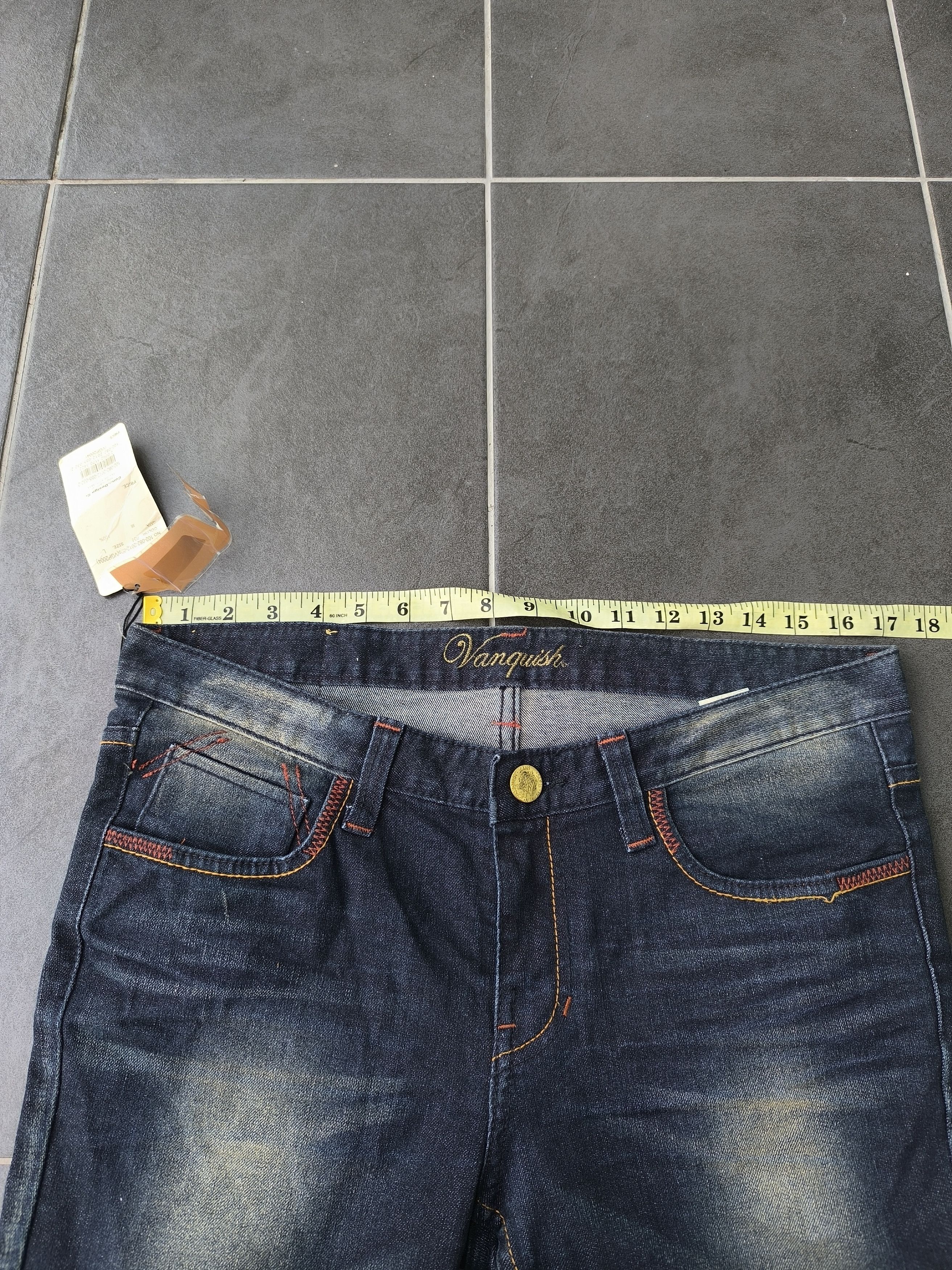 Japanese Brand × Vanquish × Vintage NOS VANQUISH GOLD JEANS Size US 34 / EU 50 - 9 Thumbnail