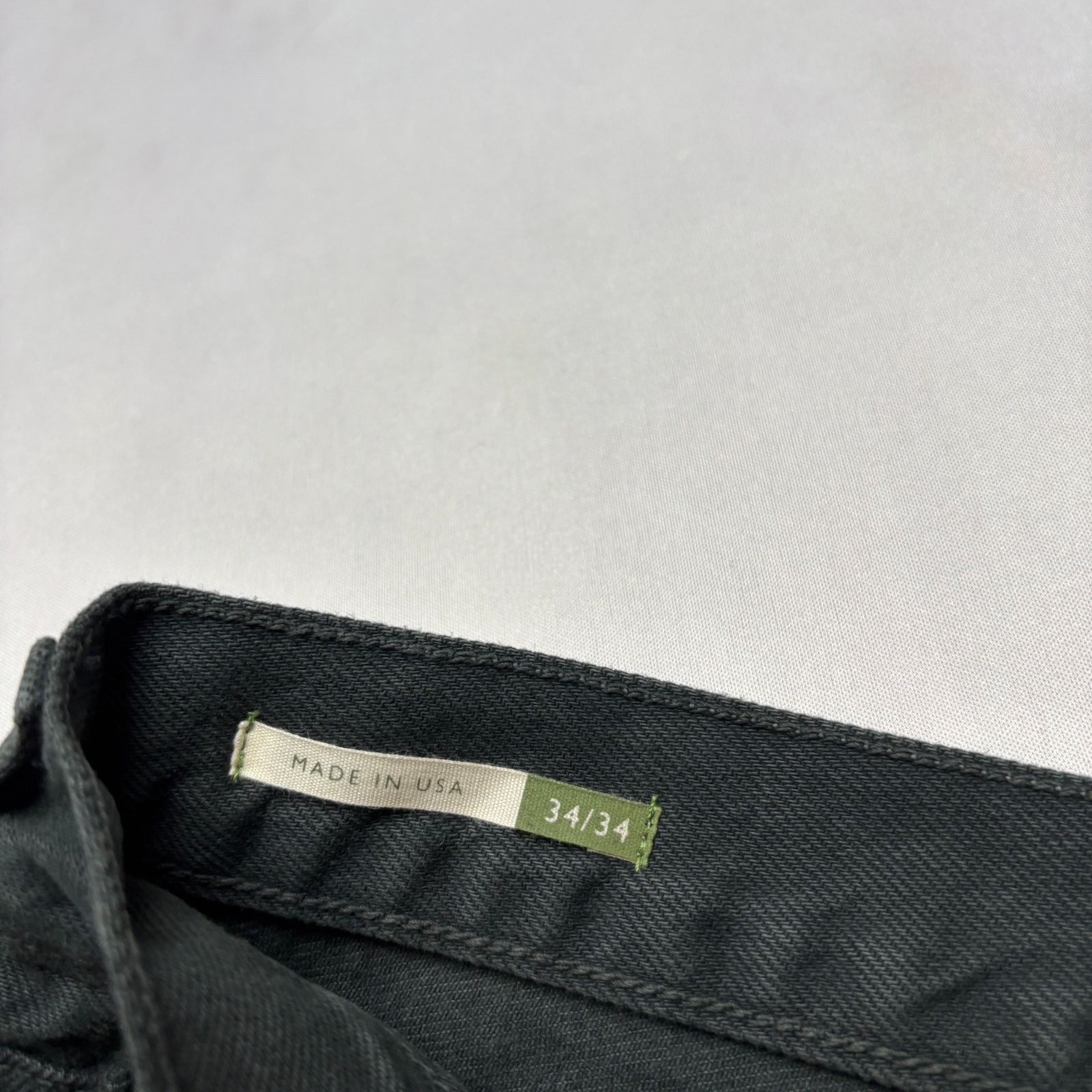Sid Mashburn $195 Sid Mashburn Straight Leg Jeans Men's 34x34 Black Denim Size US 34 / EU 50 - 5 Thumbnail
