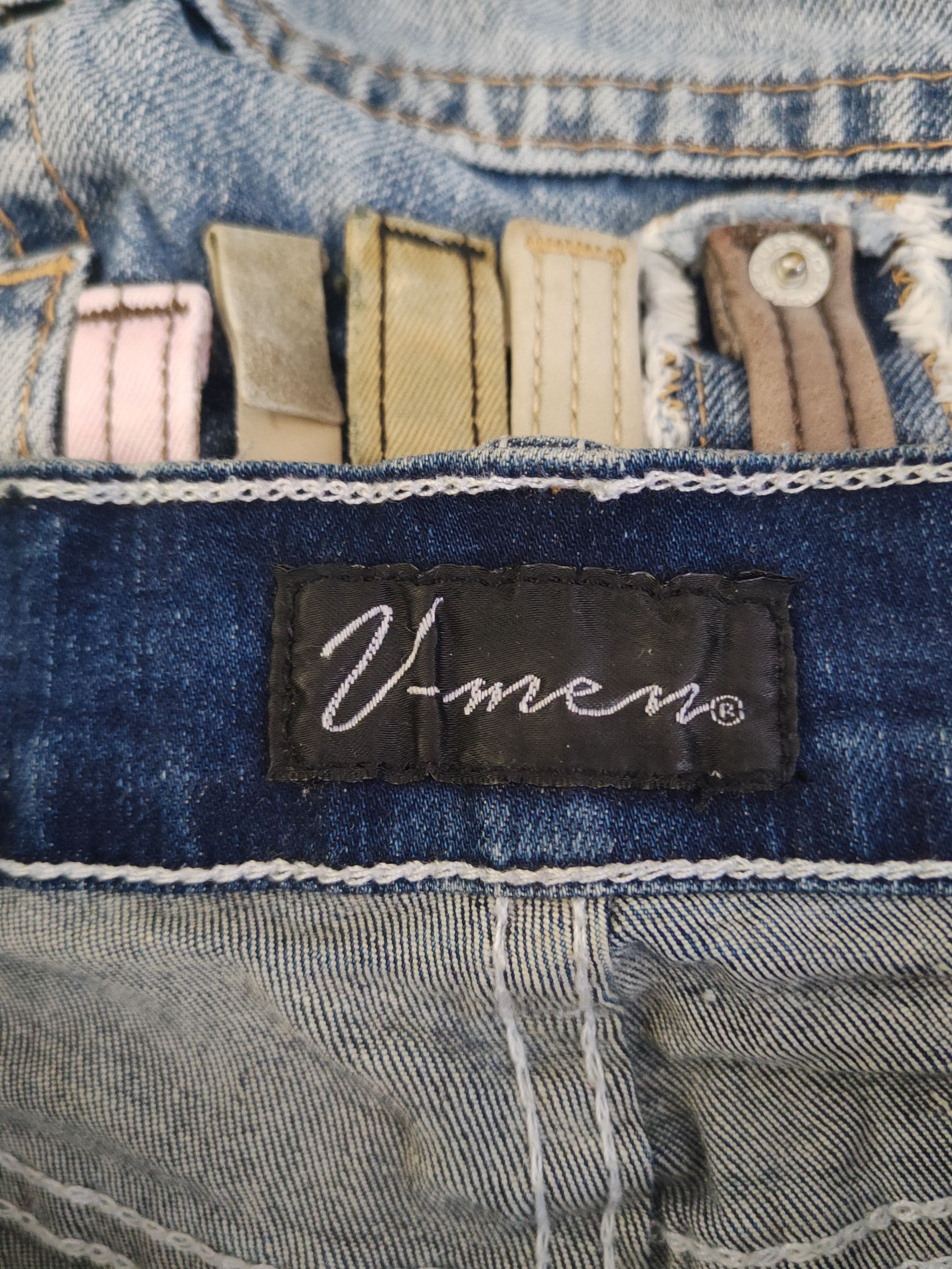 Japanese Brand U-men Dark Blue Distressed Ripped Jeans #S2910 Size US 29 - 16 Thumbnail