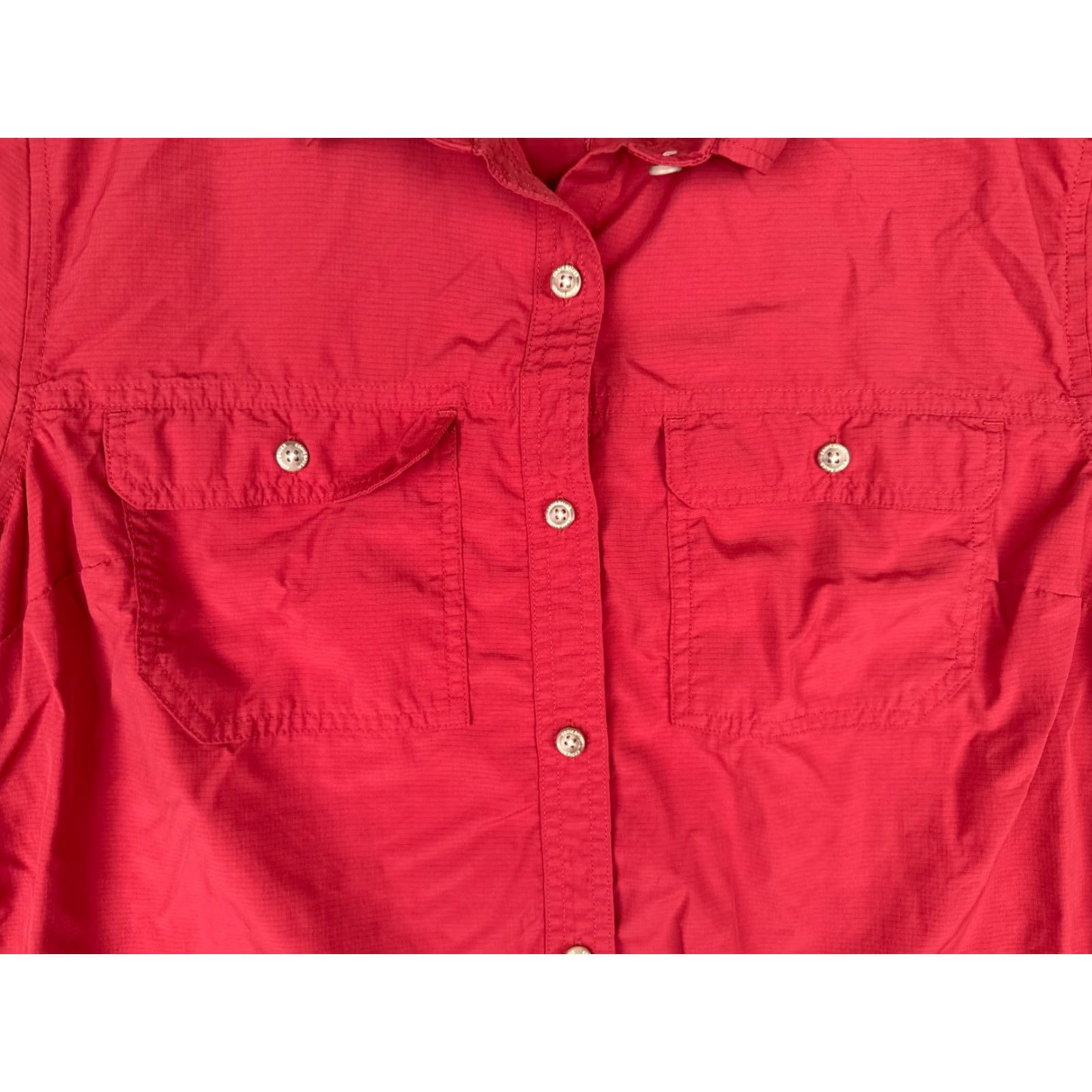 Eddie Bauer Eddie Bauer Shirt Women Large Tall Pink Button Up Fish Angler Long Sleeve Pocket Size L / US 10 / IT 46 - 6 Thumbnail