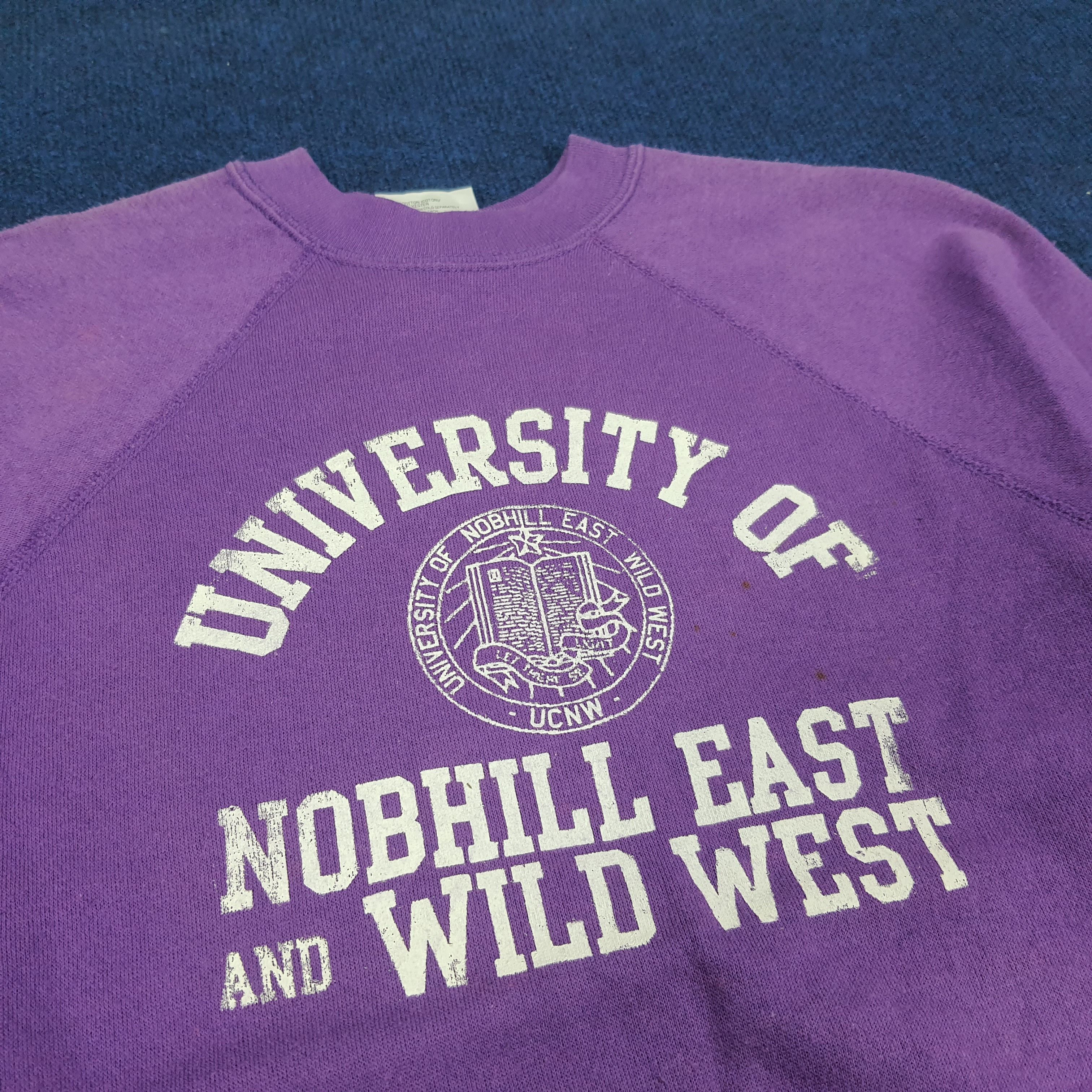 Vintage Vintage University of Nobhill East and Wild West Sweatshirt Size US S / EU 44-46 / 1 - 2 Thumbnail