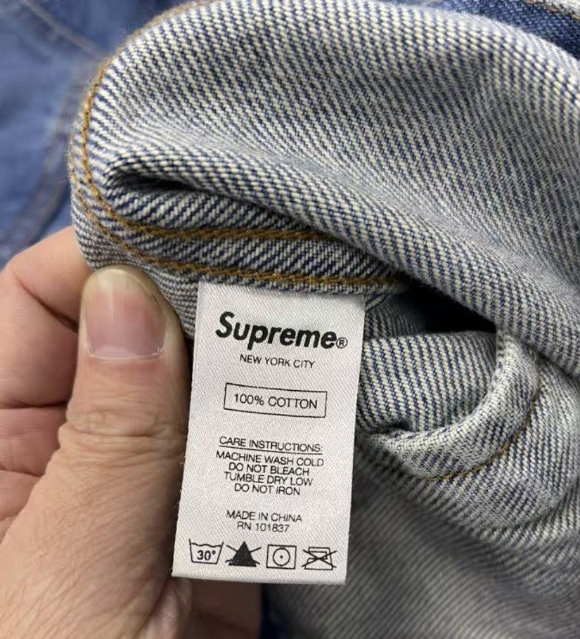 Supreme Supreme new york painted trucker jacket blue Size US S / EU 44-46 / 1 - 4 Thumbnail