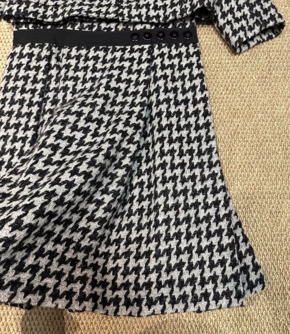 Comme des Garcons COMME des GARÇONS Houndstooth Jacket & Pleated Skirt Set K23 Size S / US 4 / IT 40 - 3 Thumbnail