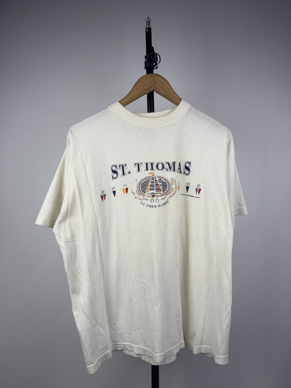 Vintage Vintage Retro 1999 St. Thomas Virgin Islands Sailing Tee Size US L / EU 52-54 / 3 - 1 Thumbnail
