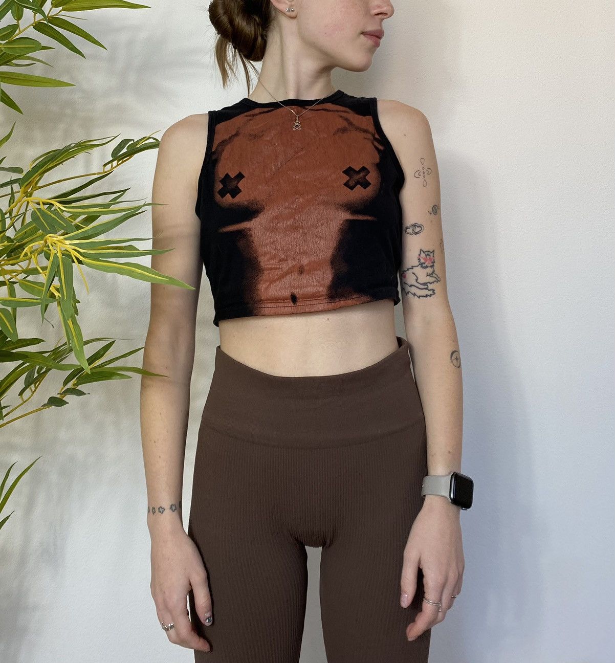 Vintage BODY MORPH WMNS CROPPED TANK TOP Size S / US 4 / IT 40 - 4 Thumbnail