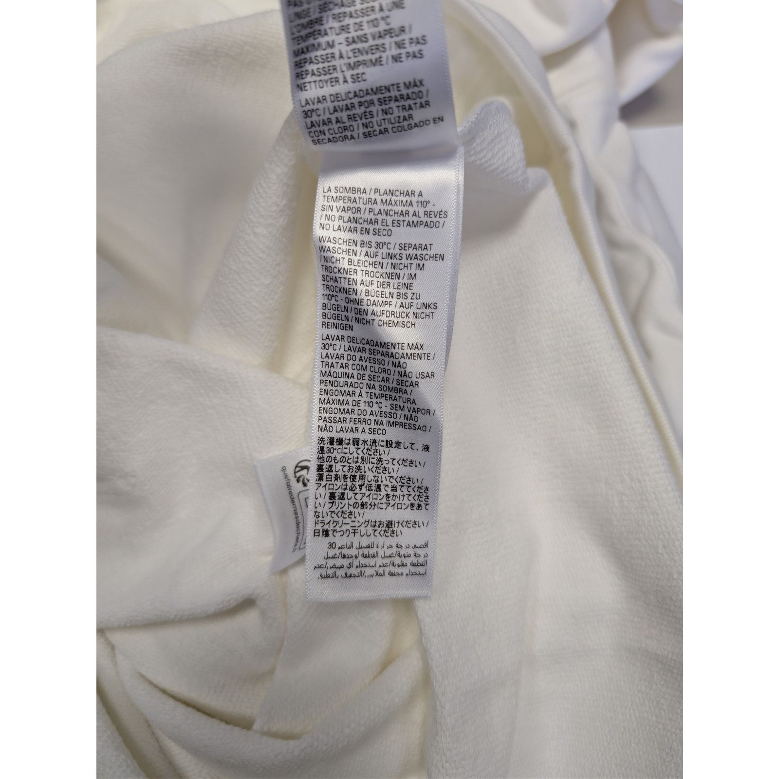 Balenciaga o1rshd1 Large Fit Hoodie in White / Red Size US L / EU 52-54 / 3 - 19 Thumbnail