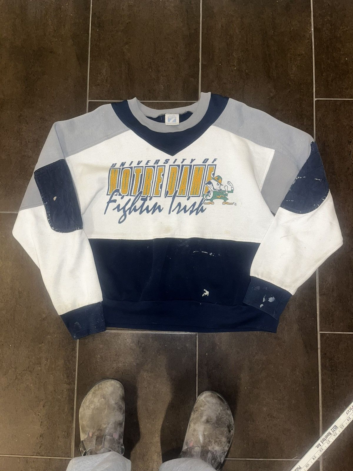 Vintage Notre Dame Vintage Crewneck Size US L / EU 52-54 / 3 - 1 Thumbnail