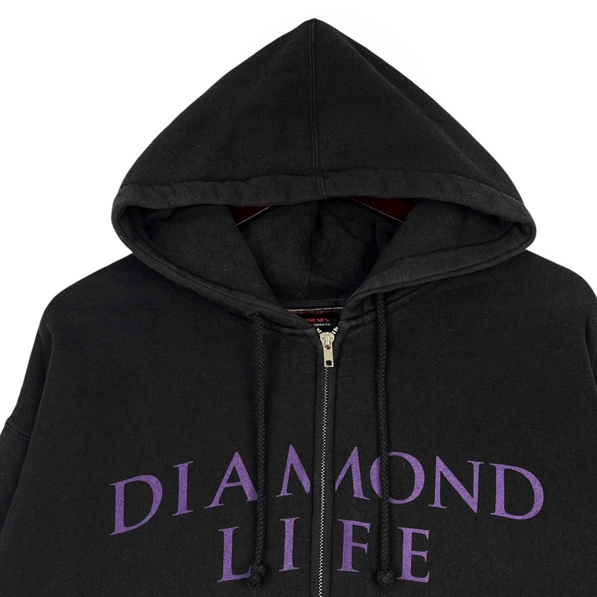 Diamond Supply Co. × Vintage Diamond Life Sweatshirt Hoodie Fullzip Black Pullover Size US L / EU 52-54 / 3 - 5 Thumbnail