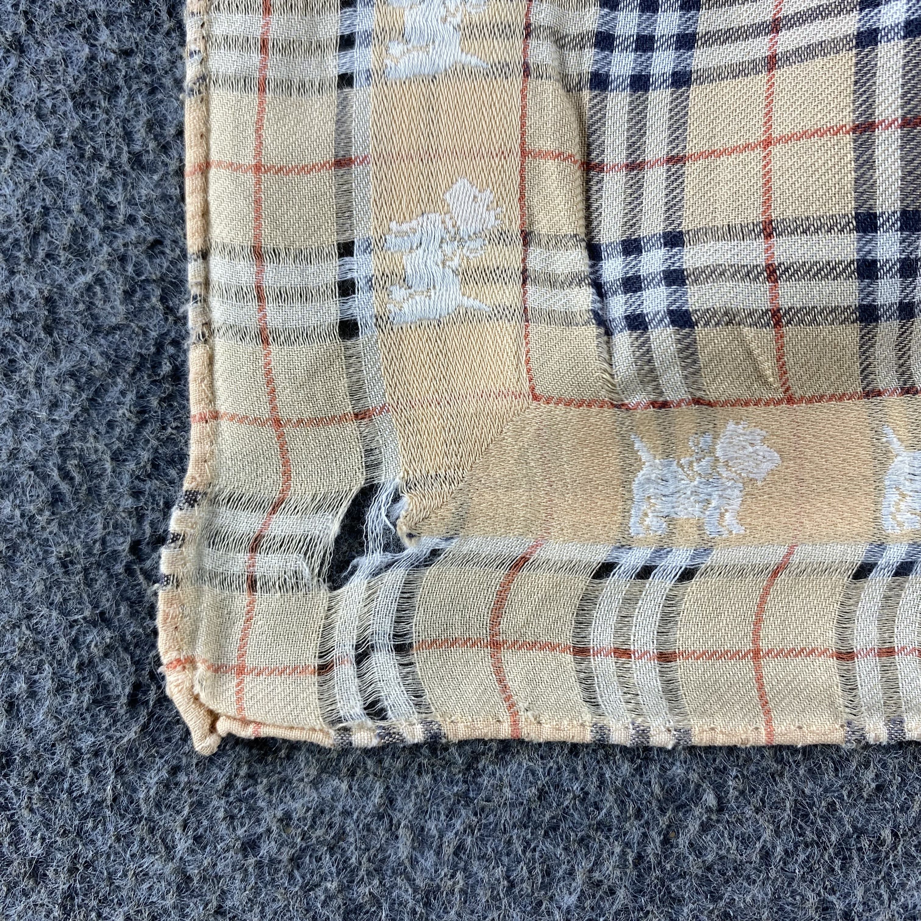 Burberry × Vintage Burberry Handkerchief/Neckerchief/Bandana HC615 Size ONE SIZE - 5 Thumbnail