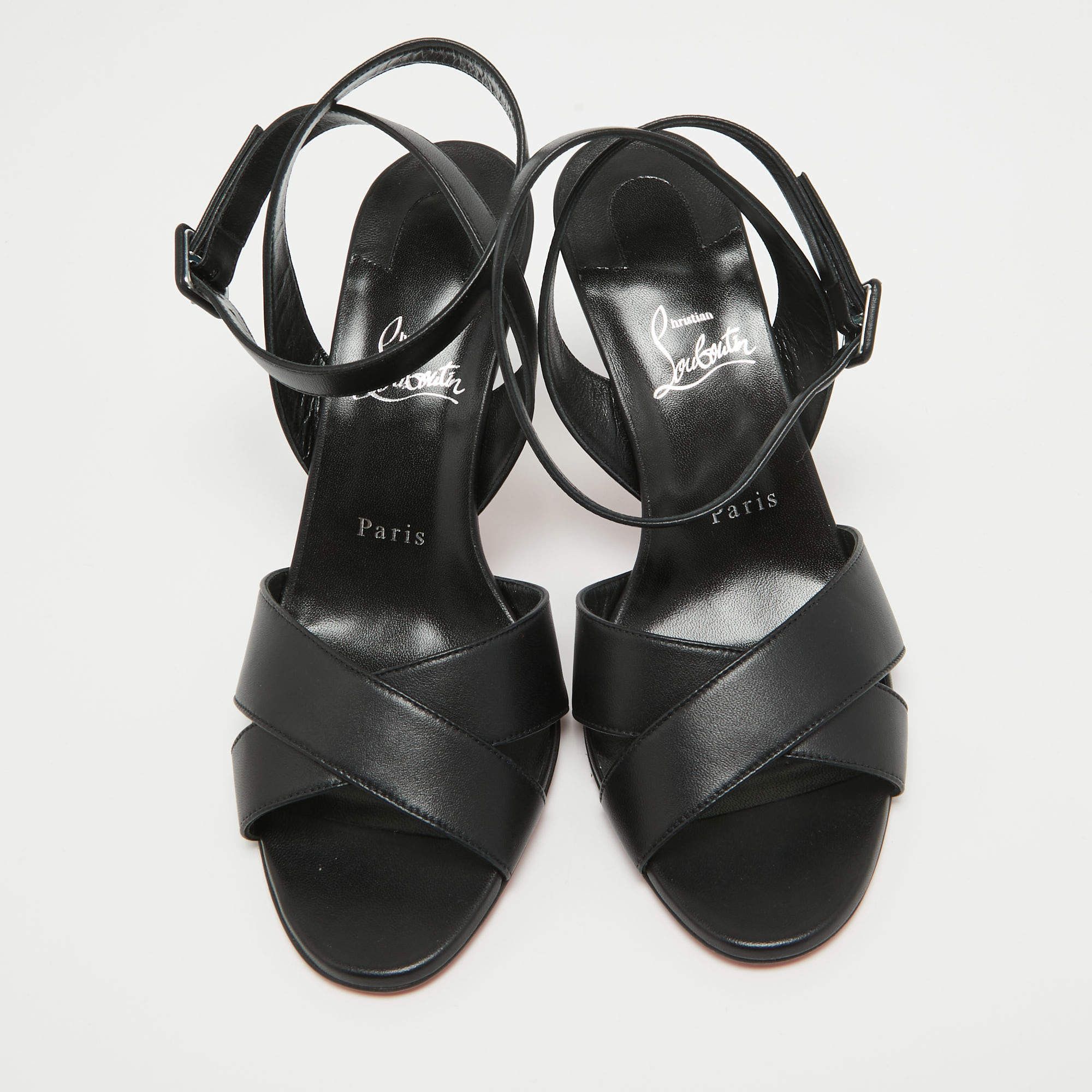 Christian Louboutin o1s1wg110225 Heels in Black Size US 7 / IT 37 - 3 Thumbnail
