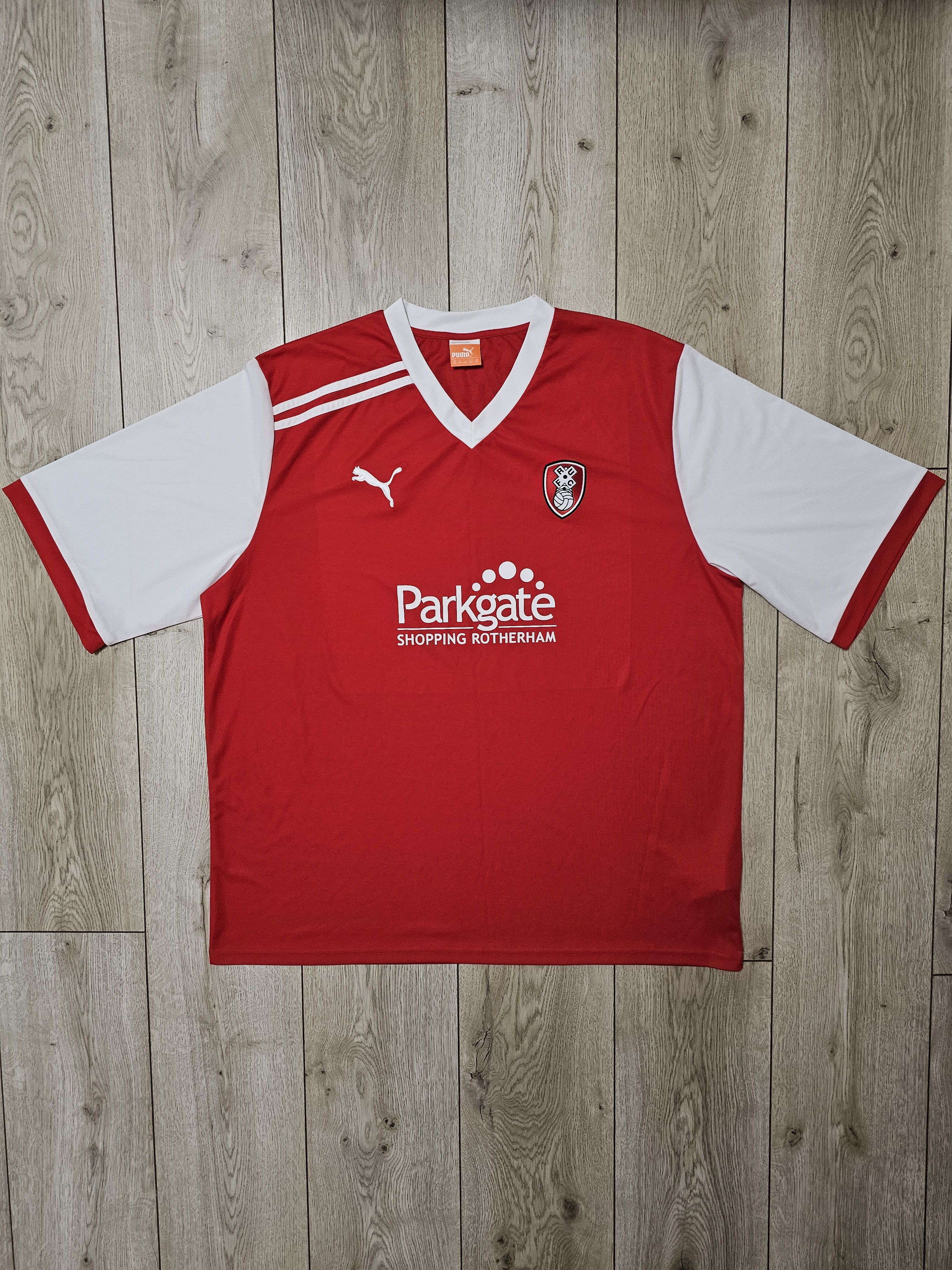 Puma × Vintage ROTHERHAM UNITED 2011 2012 HOME FOOTBALL SOCCER JERSEY 3XL Size US XXL / EU 58 / 5 - 1 Thumbnail