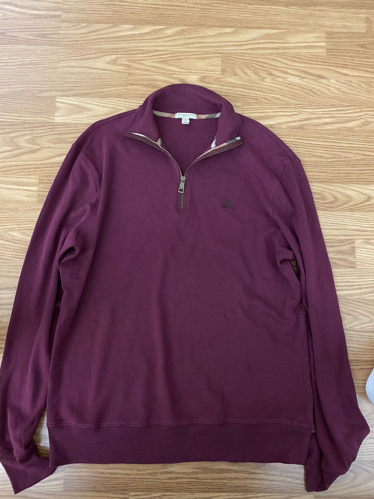 Like New BURBERRY quarter zip top pullover