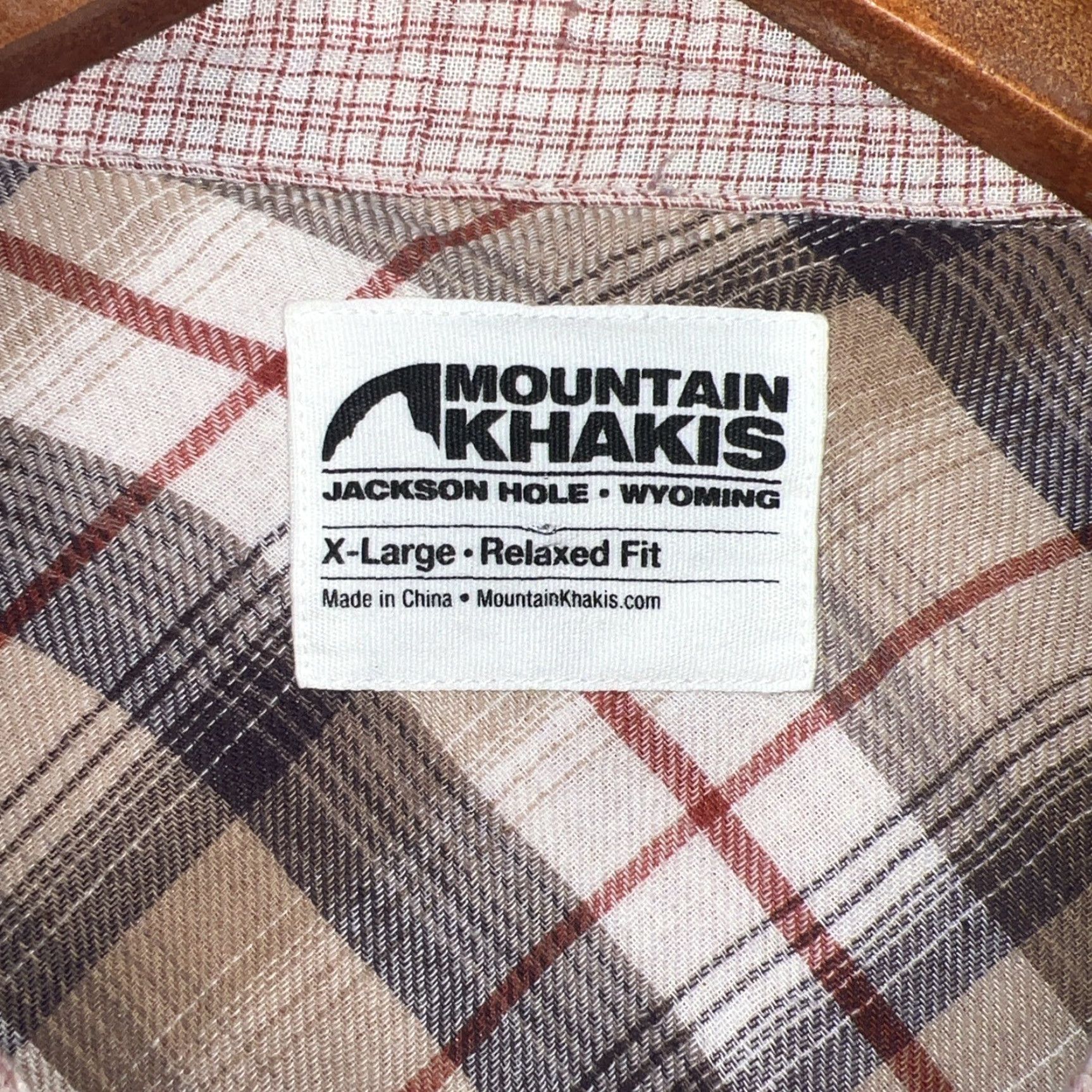 Mountain Khakis Mountain Khakis Beige Lightweight Flannel Mens Relaxed Fit Size XL Size US XL / EU 56 / 4 - 3 Thumbnail