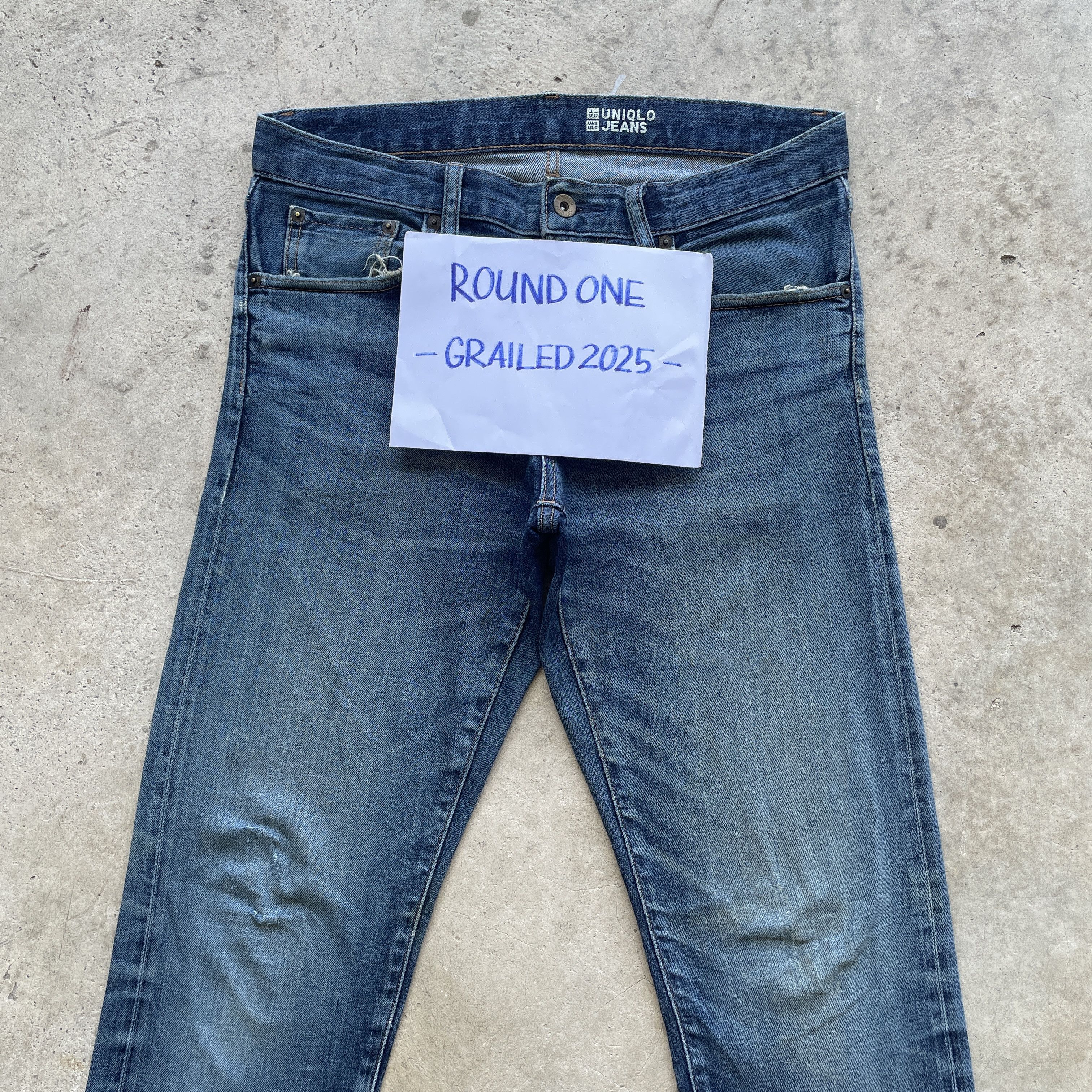 Japanese Brand VINTAGE JAPANESE SLIMFIT DENIM SELVEDGE FADED JEANS PANTS Size US 32 / EU 48 - 3 Thumbnail