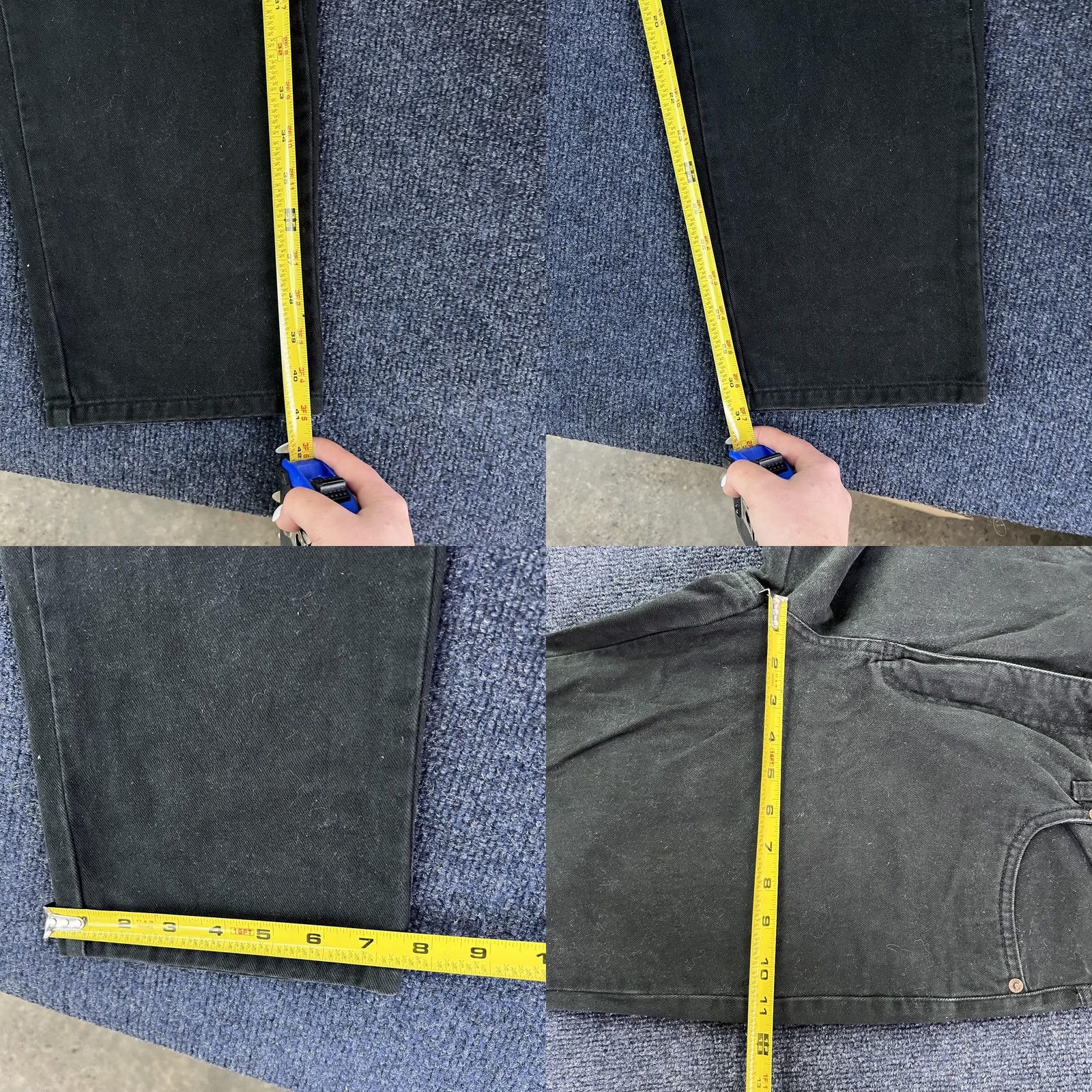 Bill Blass VINTAGE Bill Blass Jeans Womens 8 Black High Rise Tapered Mom Denim Easy Fit Size 30" / US 8 / IT 44 - 8 Thumbnail