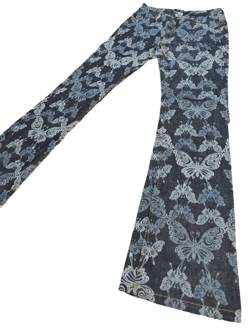 Hysteric Glamour ❎ Ozone Community Printed Flare Denim Size 26" / US 2 / IT 38 - 2 Thumbnail