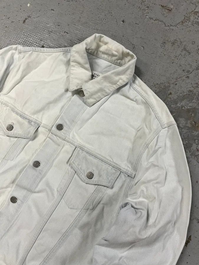Maison Margiela SS2020 Maison Margiela Stonewashed White Denim Jacket Size US M / EU 48-50 / 2 - 6 Thumbnail