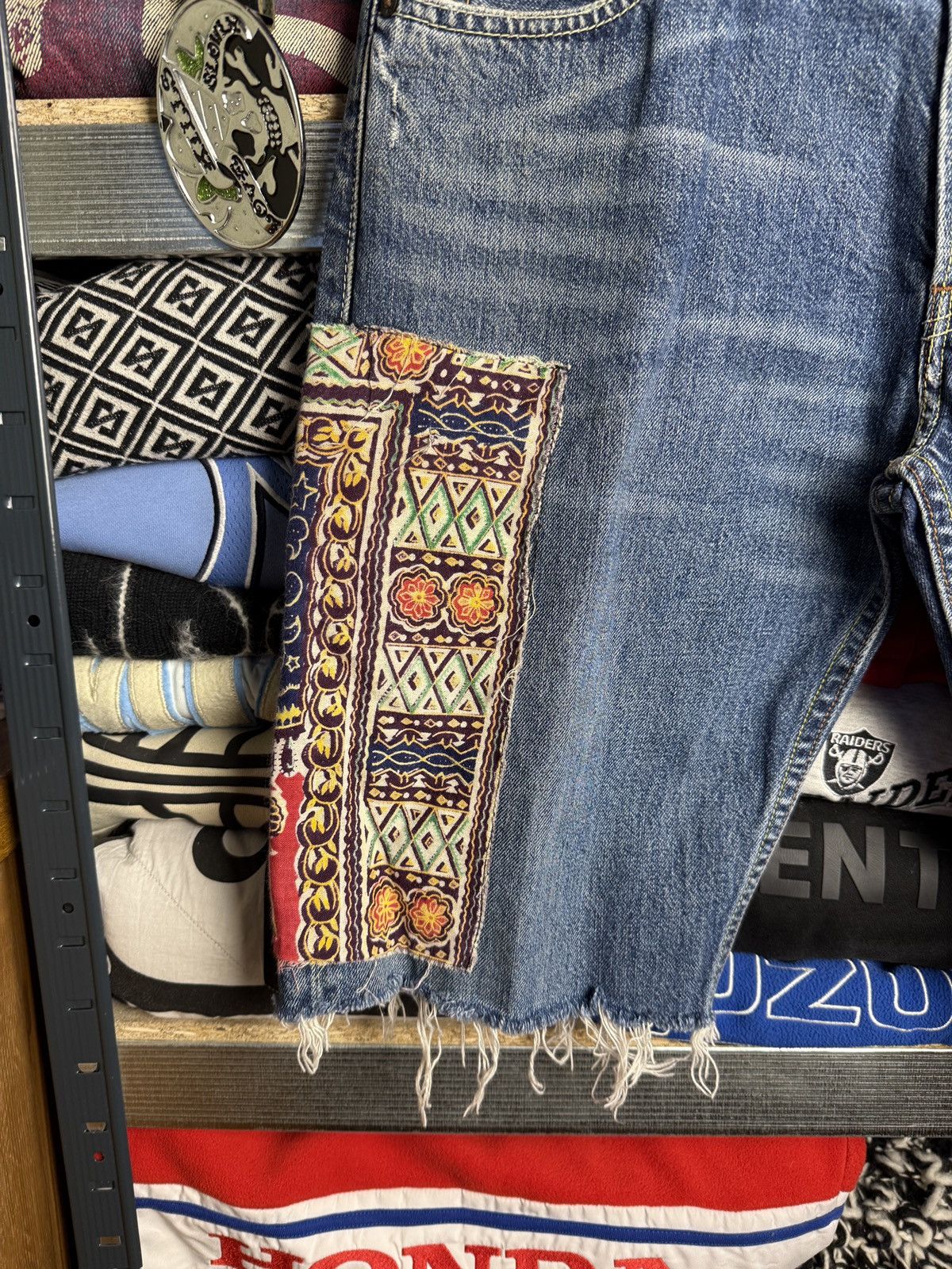 Levi's Levis 512 Jeans Hand Made Shorts Size US 33 - 3 Thumbnail