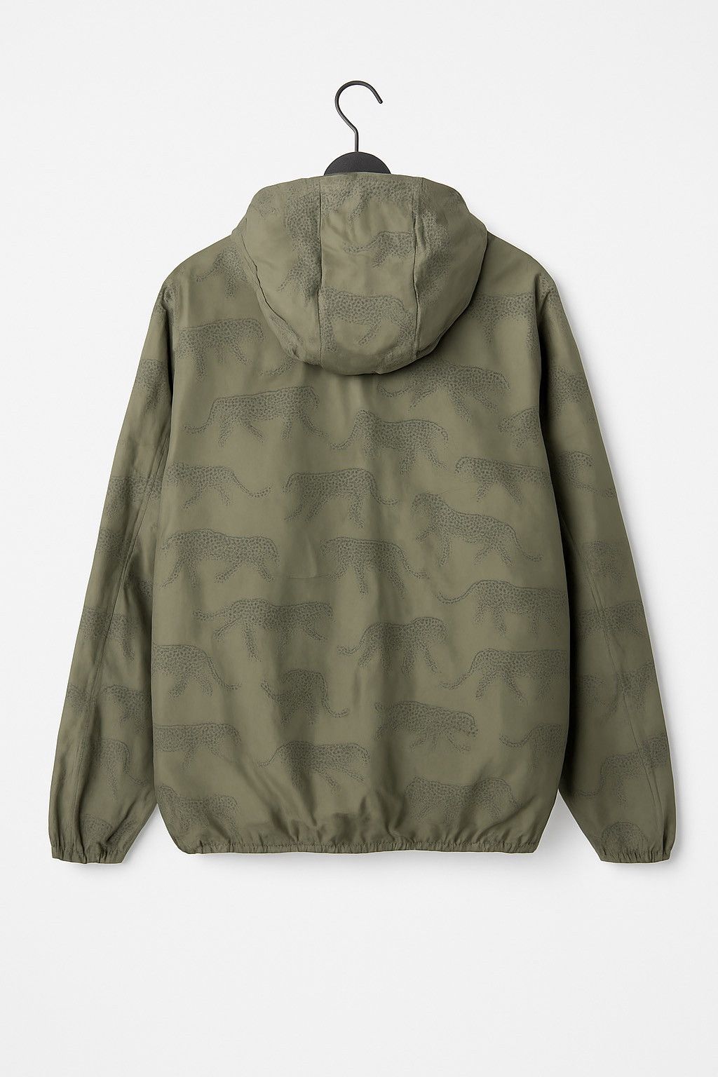 Japanese Brand Burlap Outfitter Ear Papillonner Olive Leopard Print Hooded Size US L / EU 52-54 / 3 - 2 Thumbnail