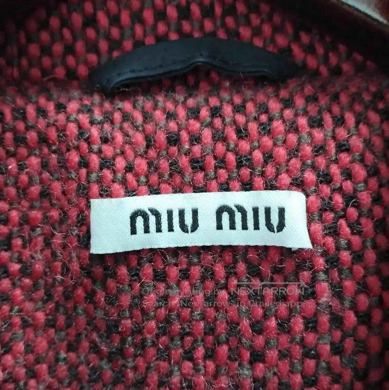 Miu Miu Miu Miu Women's Burgundy Hooded Jacket . Size XL / US 12-14 / IT 48-50 - 3 Thumbnail