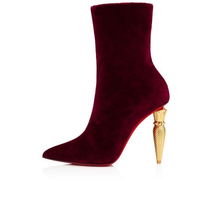 Christian Louboutin o1s1wg110924 Lipbooty 100 Boots in Black Size US 10 / IT 40 - 1 Thumbnail