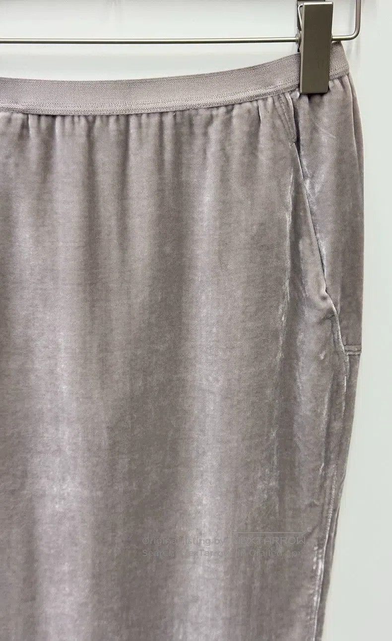 Rick Owens Rick Owens Grey Velvet Skirt Size 39" - 1 Thumbnail