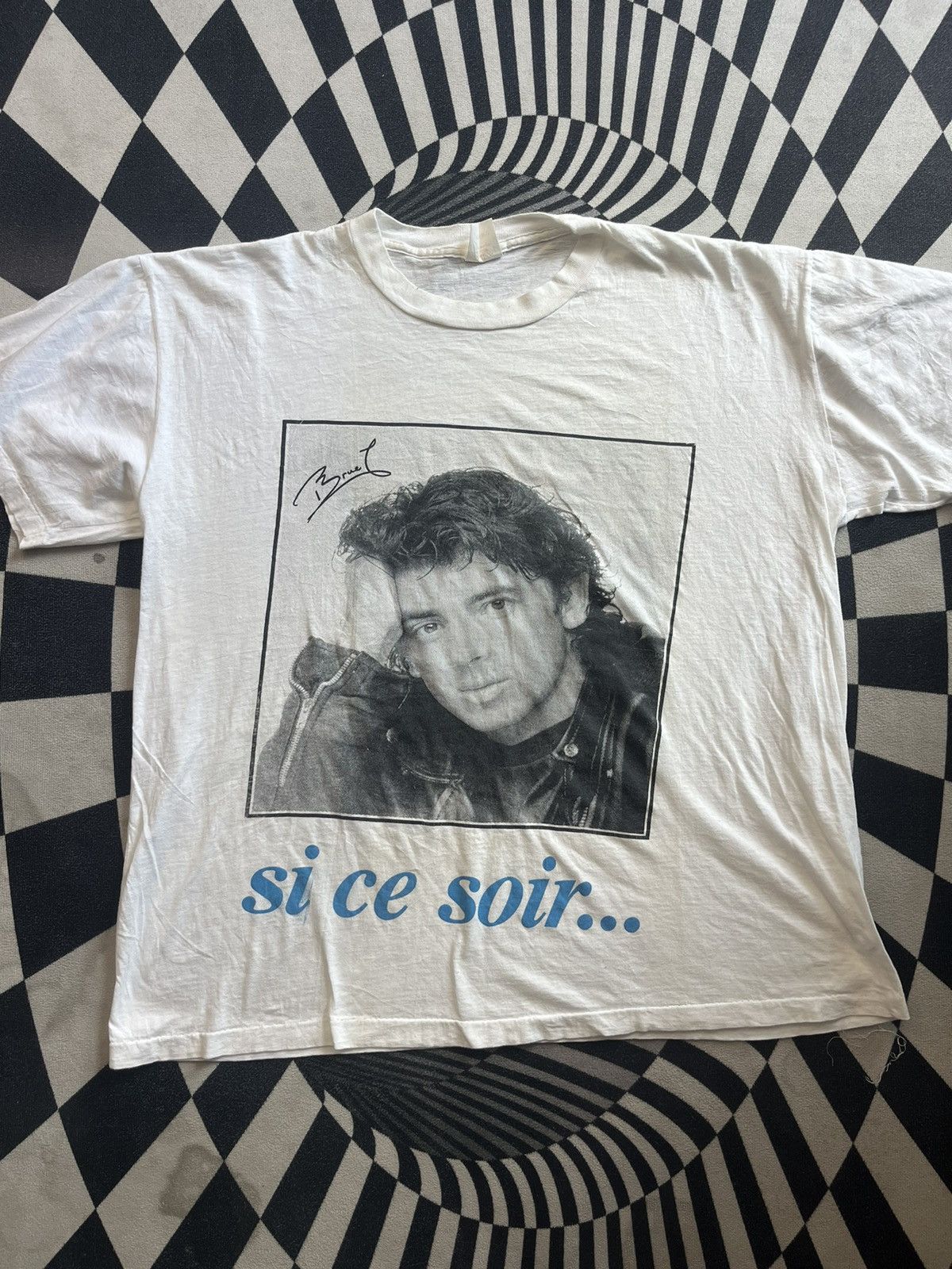 Band Tees Vintage Patrick Bruel TOURNEE 1991’s Tshirt Size US XXL / EU 58 / 5 - 4 Thumbnail