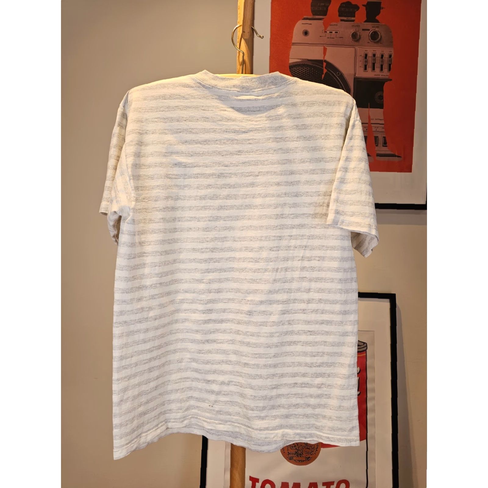 NFL VINTAGE GREEN BAY PACKERS NFL SINGLE STITCH STRIPED COTTON T-SHIRT SZ LARGE Size US L / EU 52-54 / 3 - 7 Thumbnail