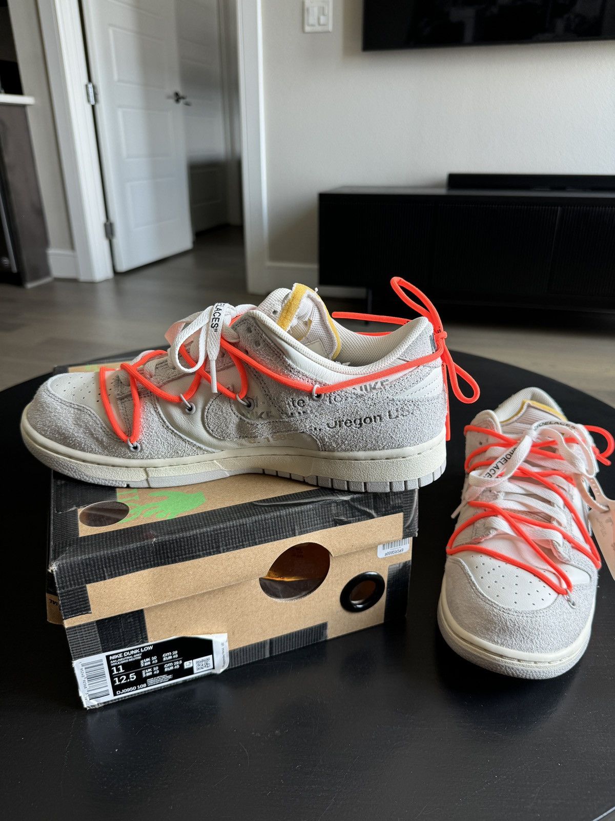 Nike × Off-White Off White Nike Dunk Lot 11 Size US 11 / EU 44 - 6 Thumbnail