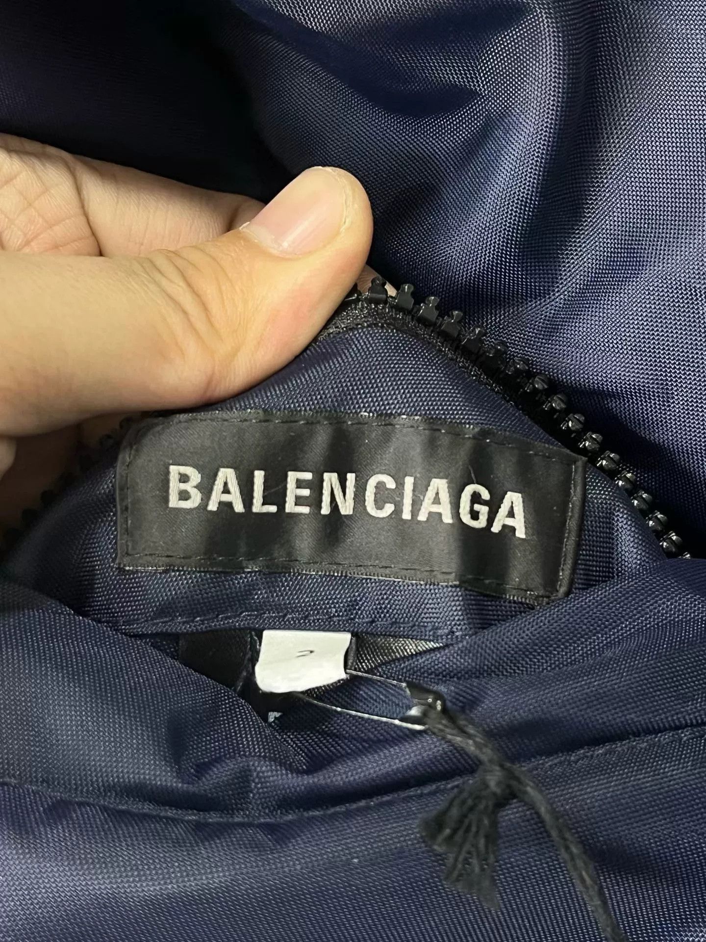 Balenciaga Balenciaga Reversible Cotton Jacket in Navy Size US L / EU 52-54 / 3 - 6 Thumbnail