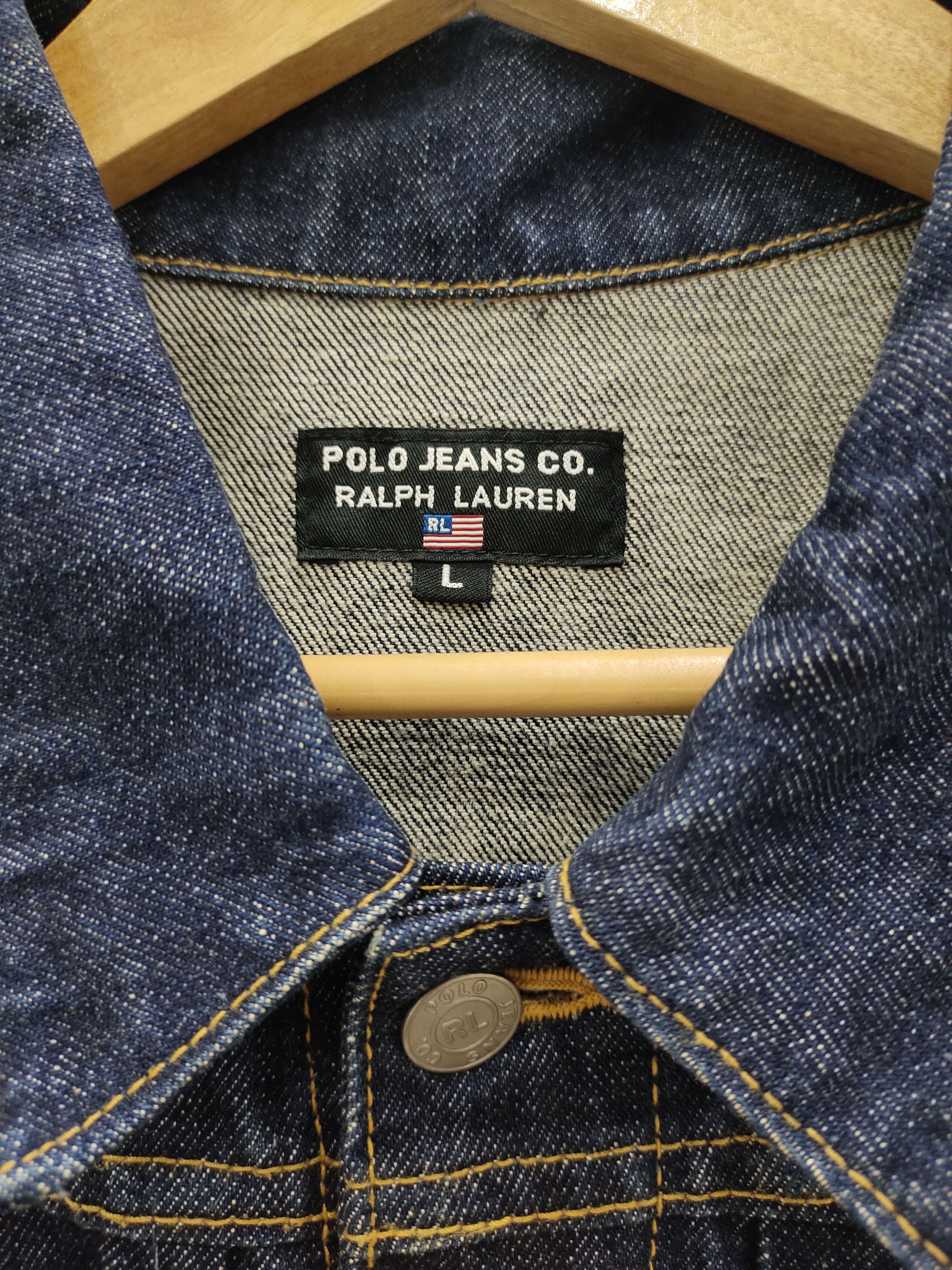 Designer × Polo Ralph Lauren × Vintage Vintage Polo Ralph Lauren Denim Jacket Size US L / EU 52-54 / 3 - 8 Thumbnail