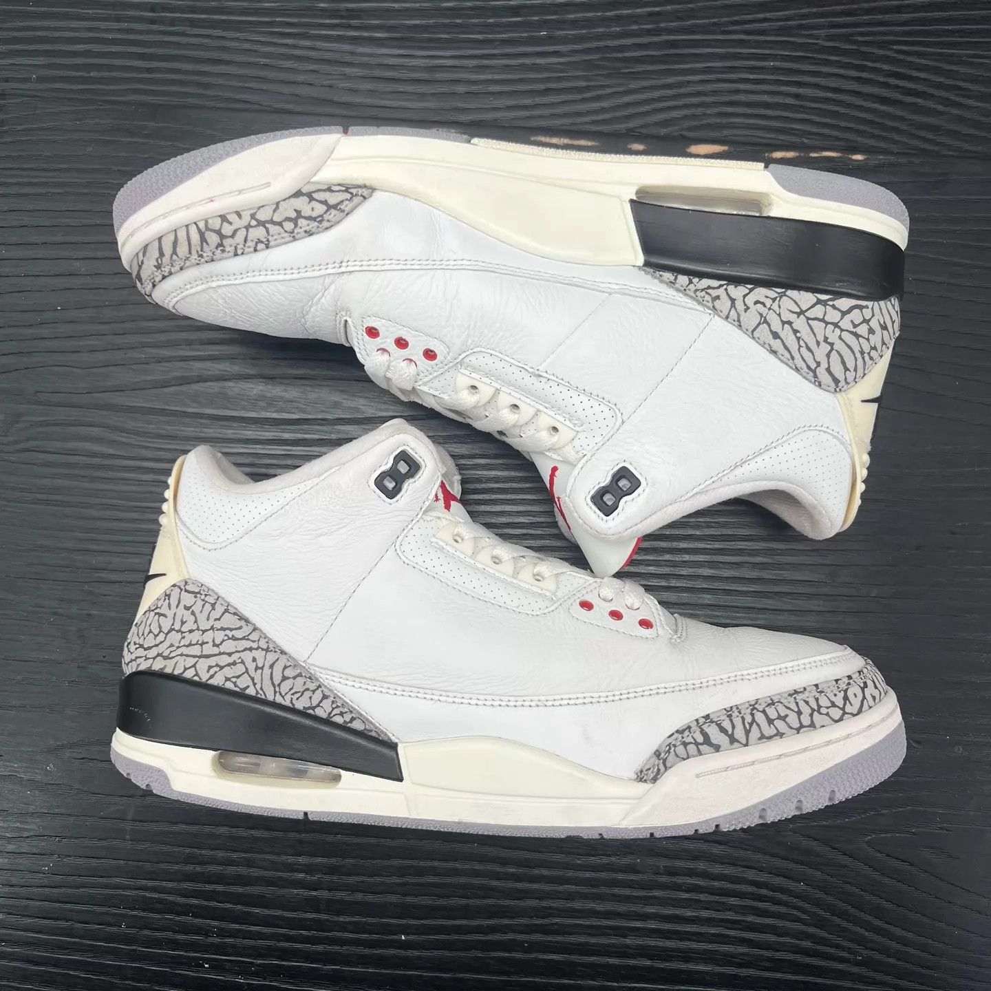 Nike Air Jordan 3 Distressed White Cement 46 Size US 13 / EU 46 - 3 Thumbnail